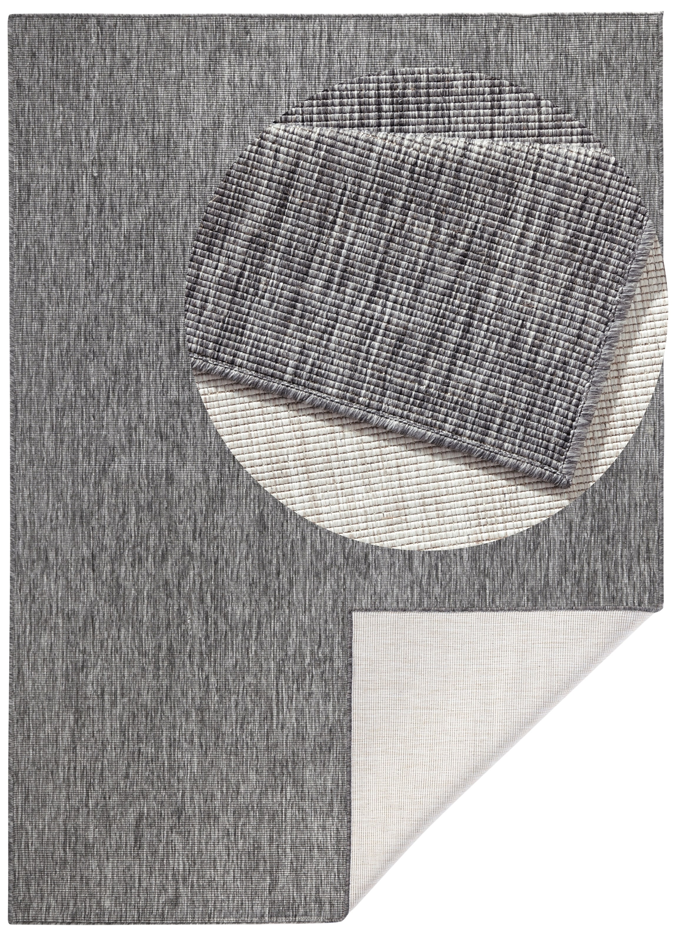 NORTHRUGS Teppich »Miami Wendeteppich«, rechteckig, 5 mm Höhe, In-& Outdoor, Wetterfest, Balkon, Läufer, Wohnzimmer, Wasserfest