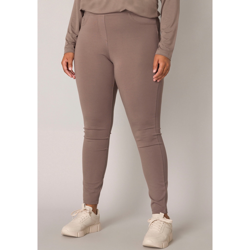 Base Level Curvy Treggings, mit elastischem Bund