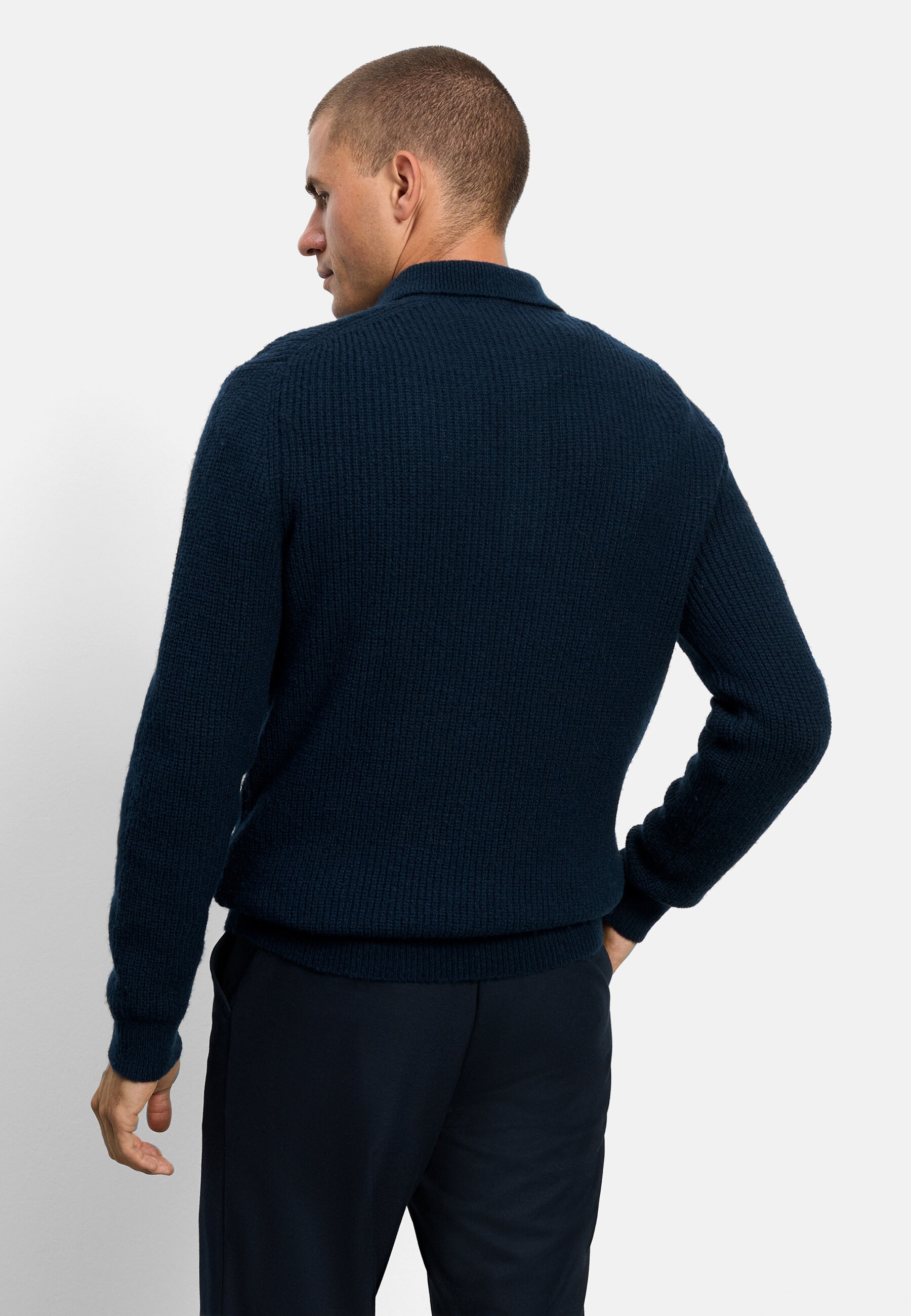 OLYMP Langarm-Poloshirt »OLYMP Casual Strick, Polo langarm«