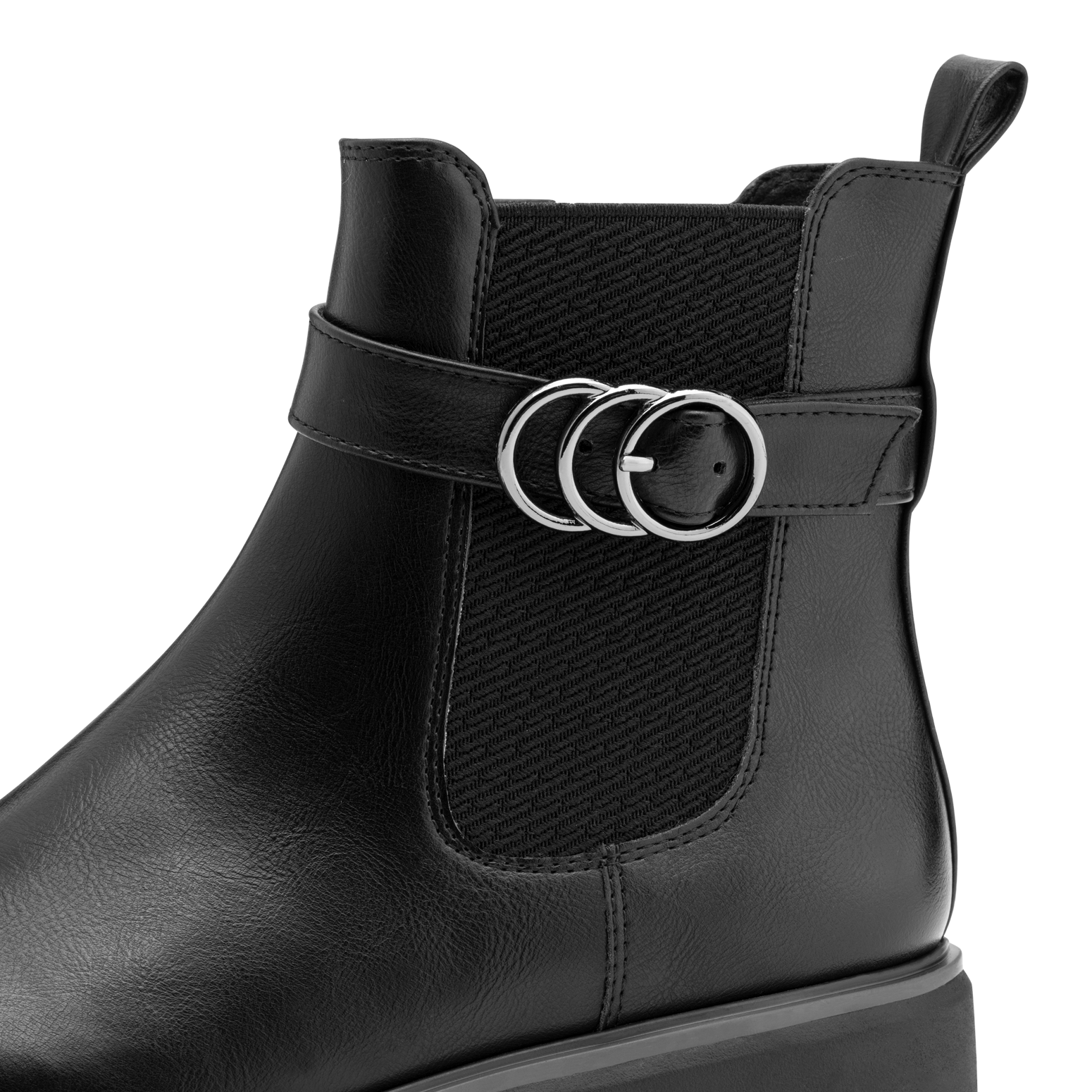 Thumbnail - MARCO TOZZI Chelseaboots, Blockabsatz, Stiefelette mit hübscher Zierschnalle