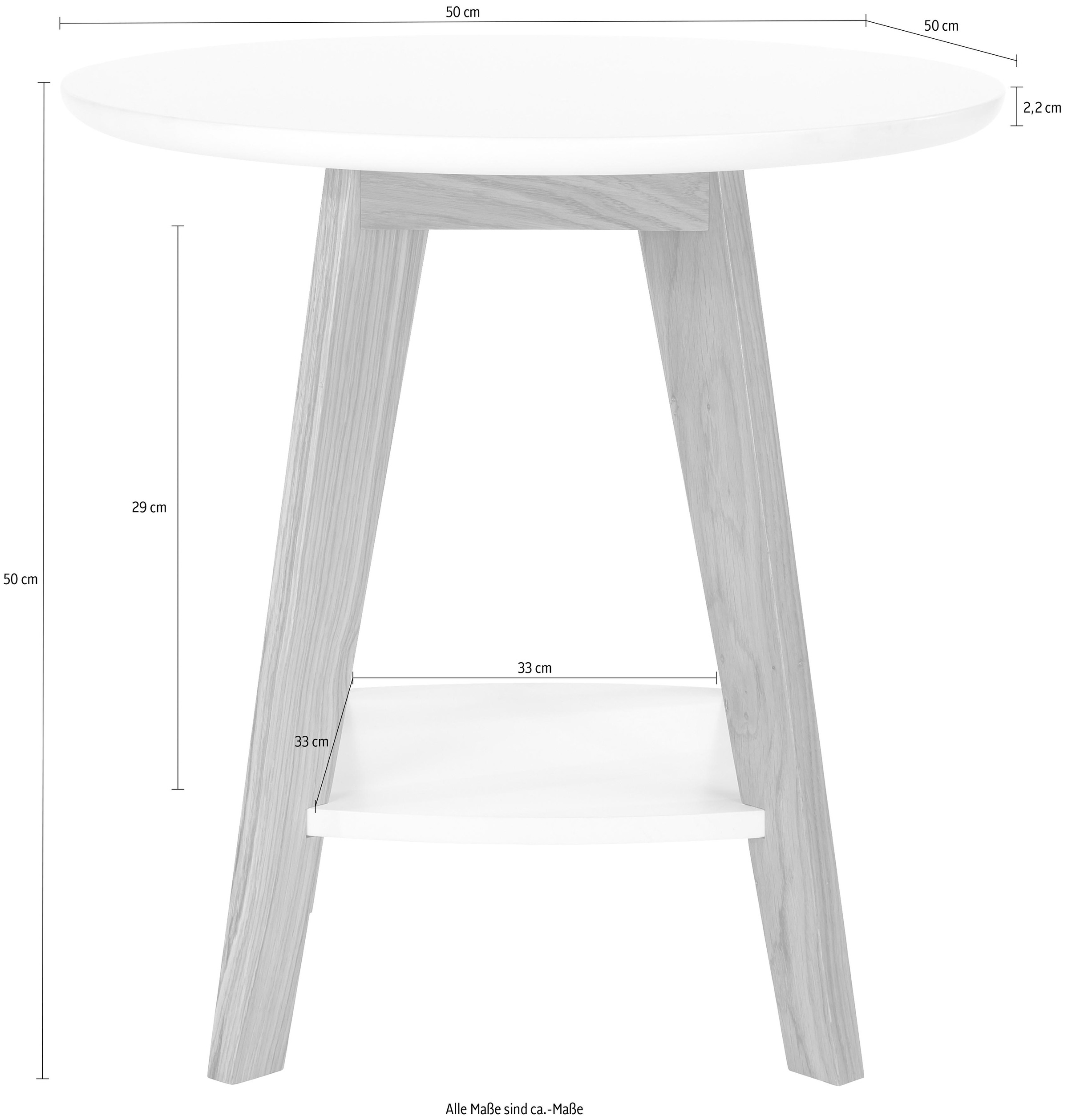 Woodman Beistelltisch »Bjórgvin«, Breite 50 cm