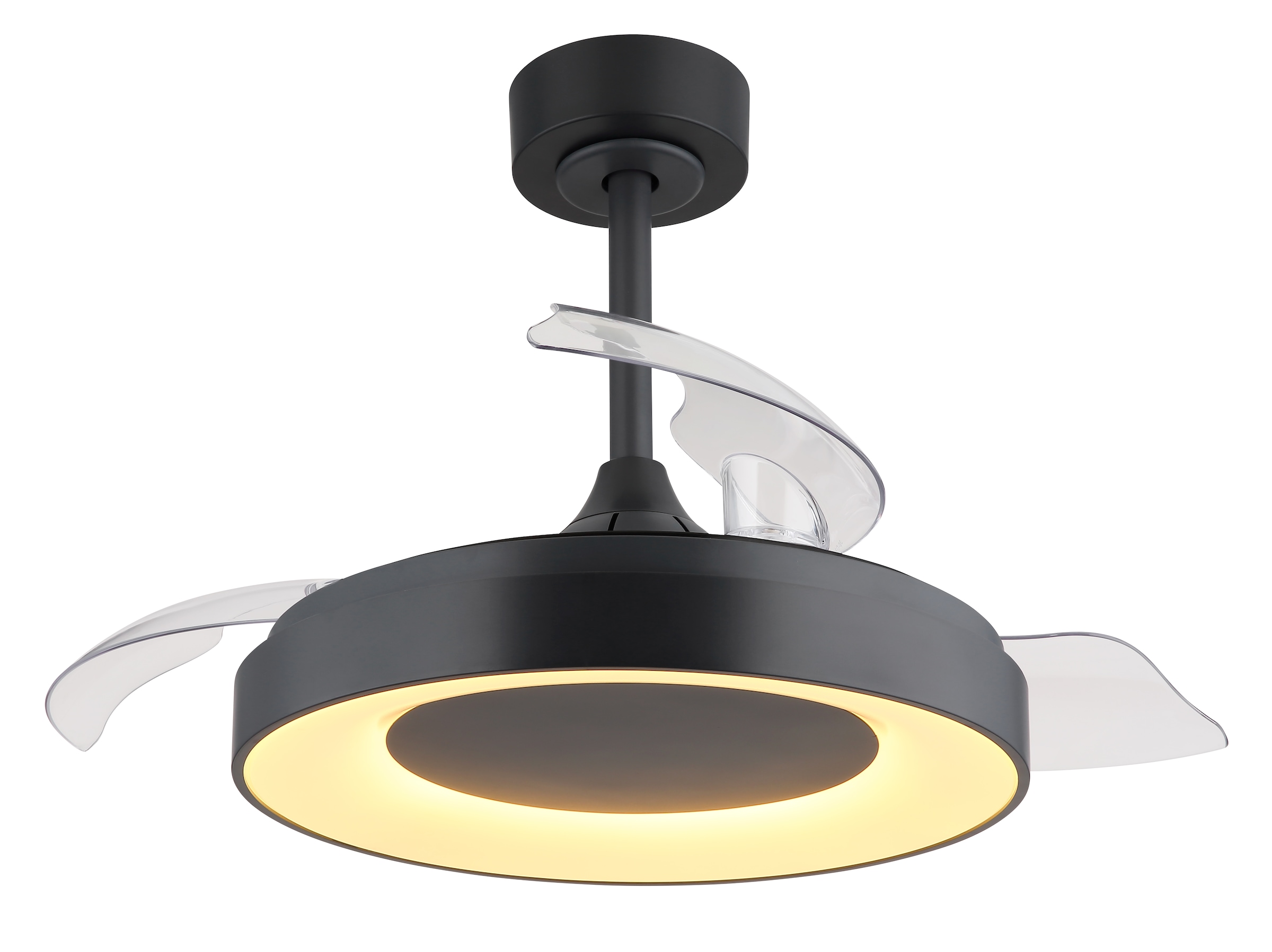 GLOBO LIGHTING Deckenleuchte »ELINA«, Leuchtmittel LED-Modul | LED fest integriert, Ventilator / Schlafzimmer / Wohnzimmer / Arbeitszimmer/ rund /3 Flügel