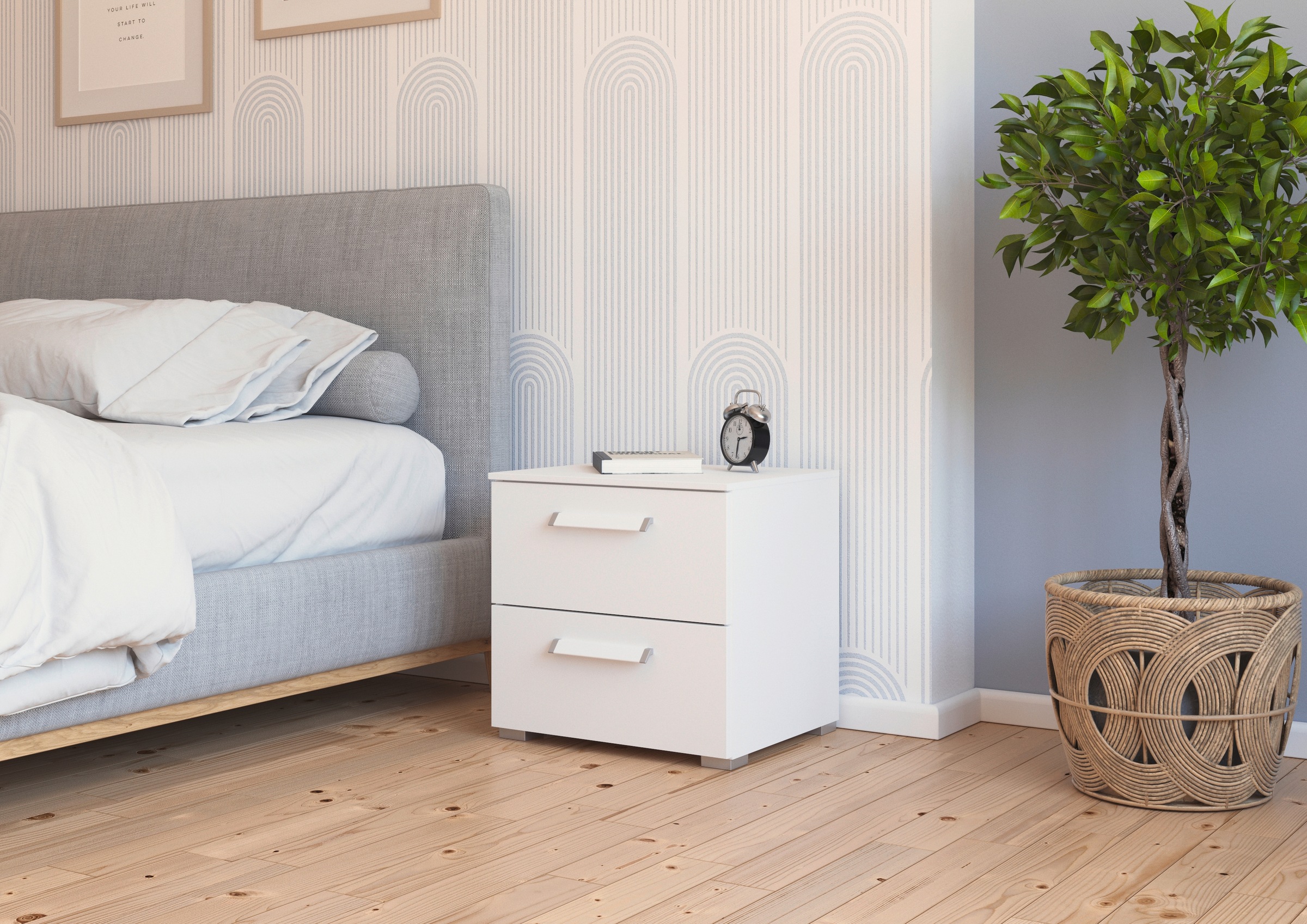 rauch Nachtkommode "Nachttisch Nachtkonsole Kommode EVELYN" inkl. SOFT-CLOS günstig online kaufen