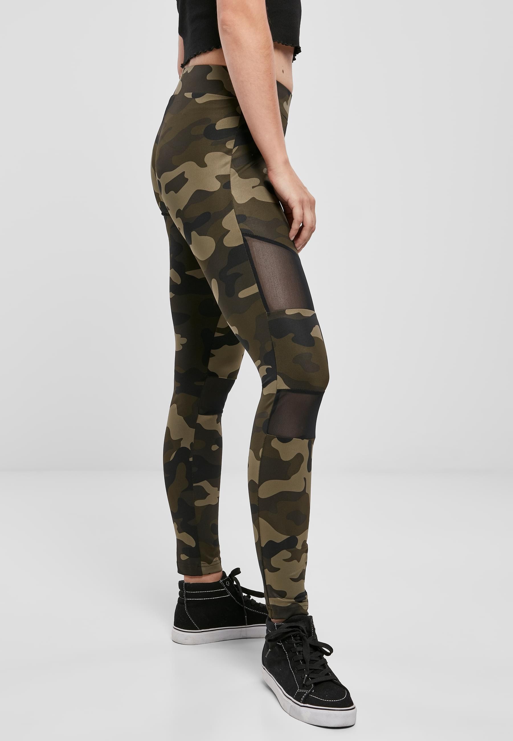 URBAN CLASSICS Leggings »Urban Classics Damen Ladies Camo Tech Mesh Leggings«, (1 tlg.)