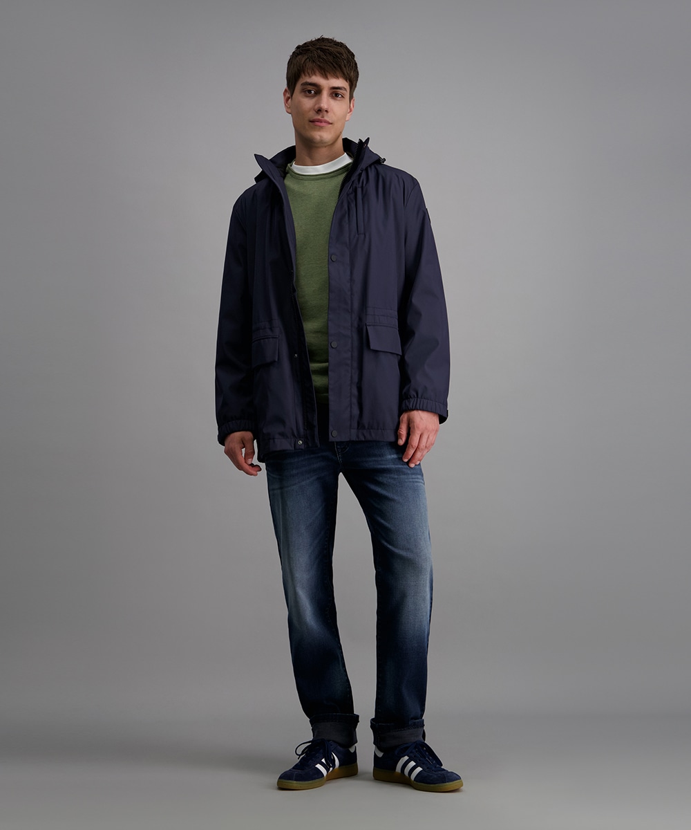 Pioneer Authentic Jeans Rundhalspullover mit Rollkante