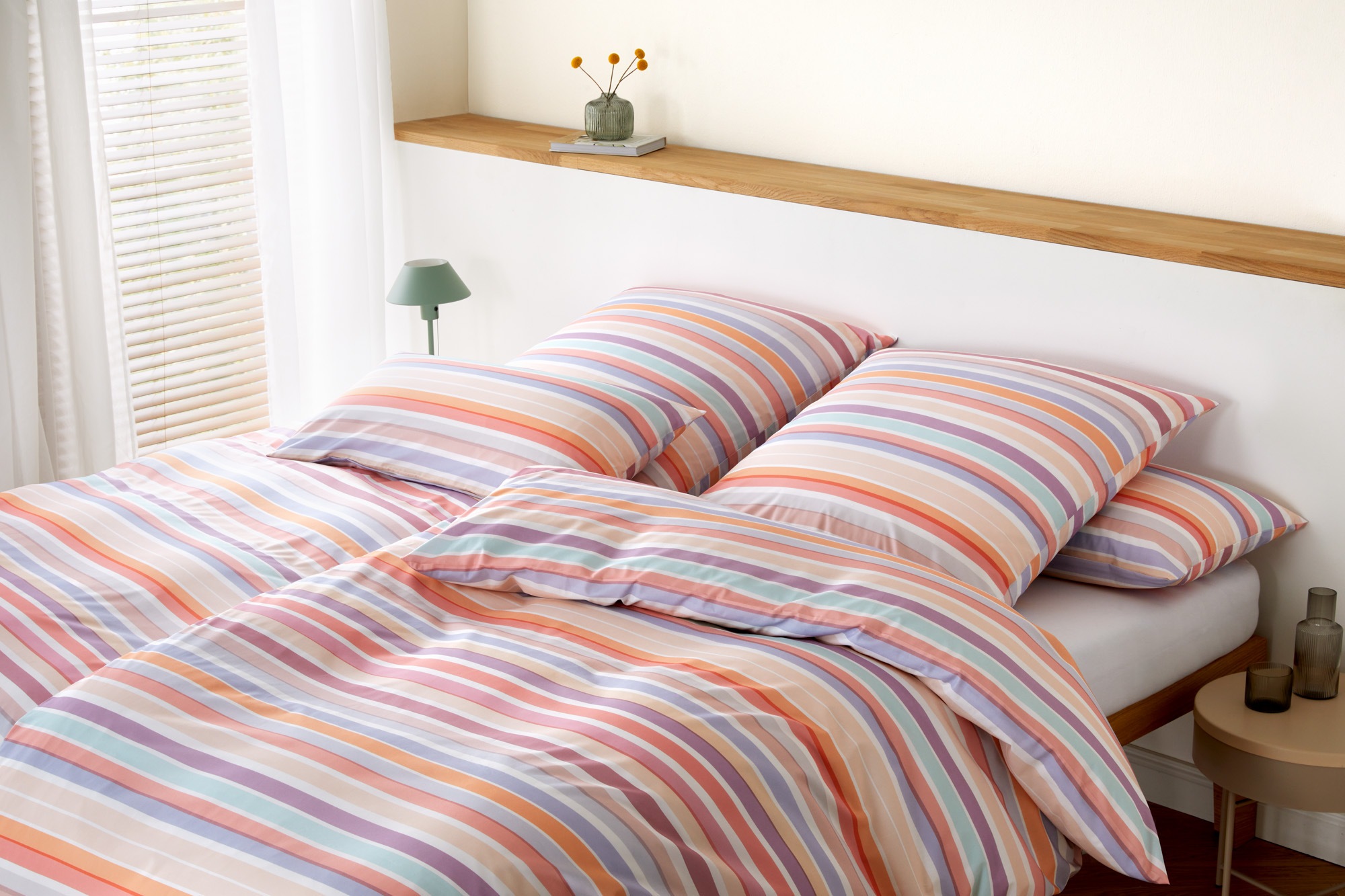 Elegante Bettwäsche "Tapes" 2 Stk. angenehmes Hautgefühl günstig online kaufen