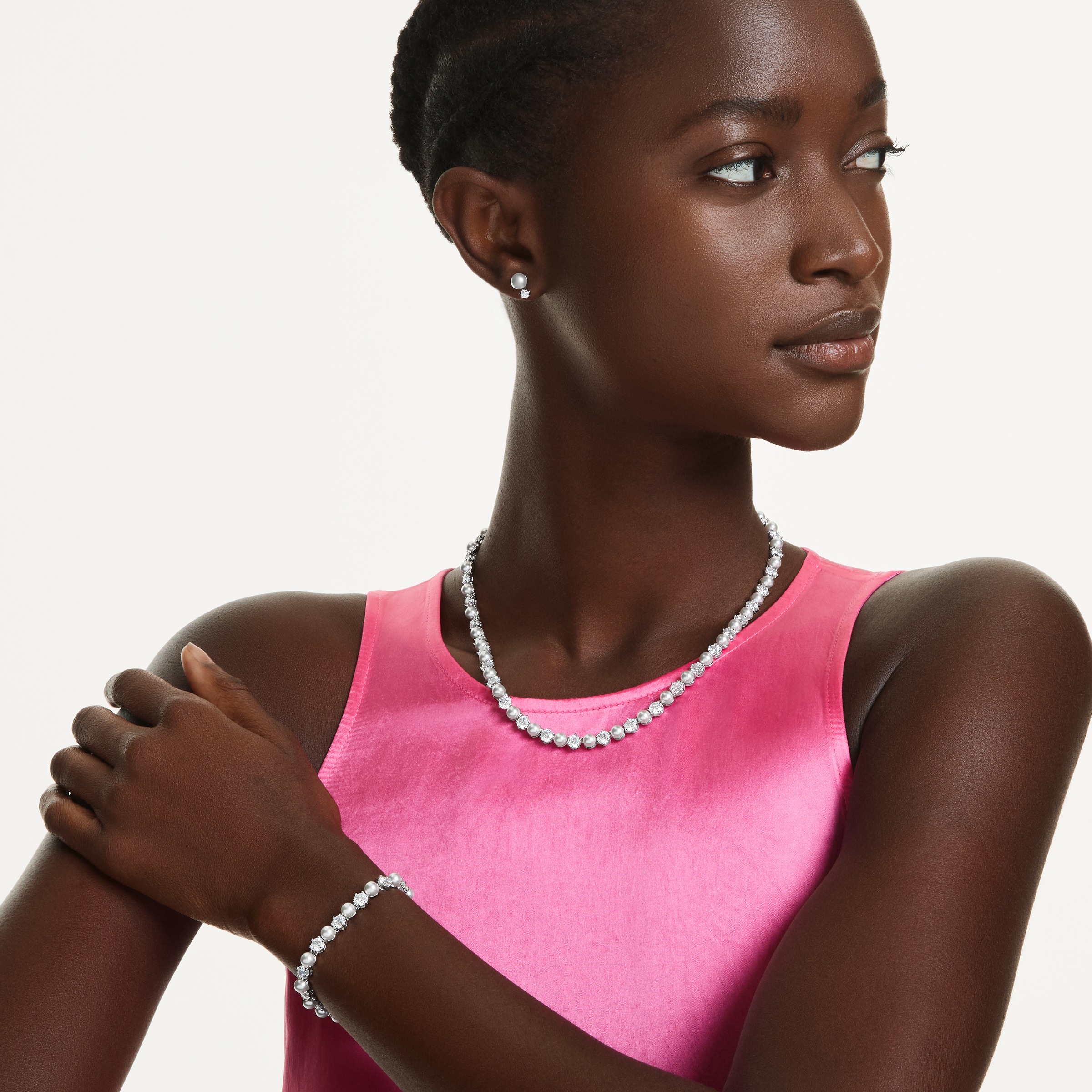 Swarovski Schmuckset »Multipack Schmuck Geschenk MATRIX« (Set, inkl. Schmuckbox, 4 tlg.)  mit Swarovski® Kristallen, mit Swarovski® Perle