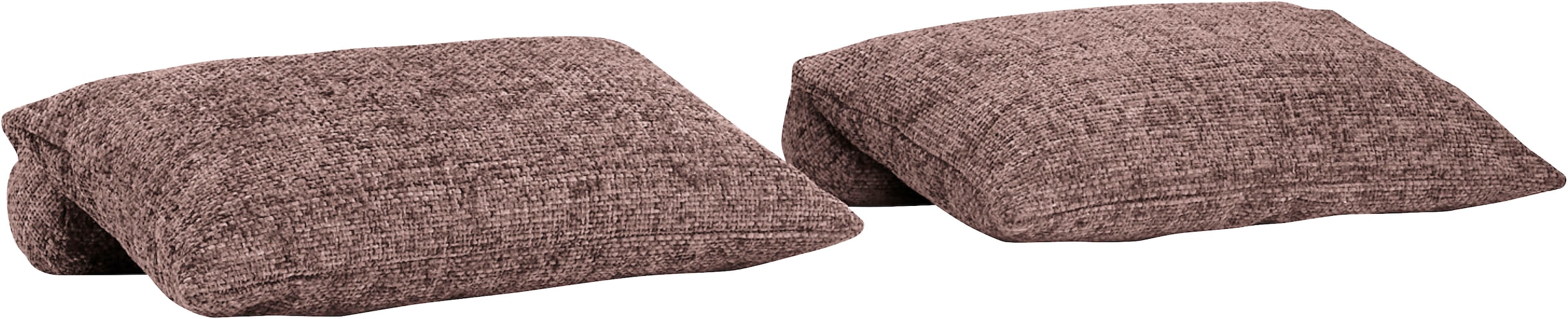 Dekokissenpuente kamin, SET ONE BY MUSTERRING, Strukturstoff, Dekokissen_Sitzkissen_Kissenhüllen, "Baldwin", 4-teiliges Kissenset, passend zum Bett