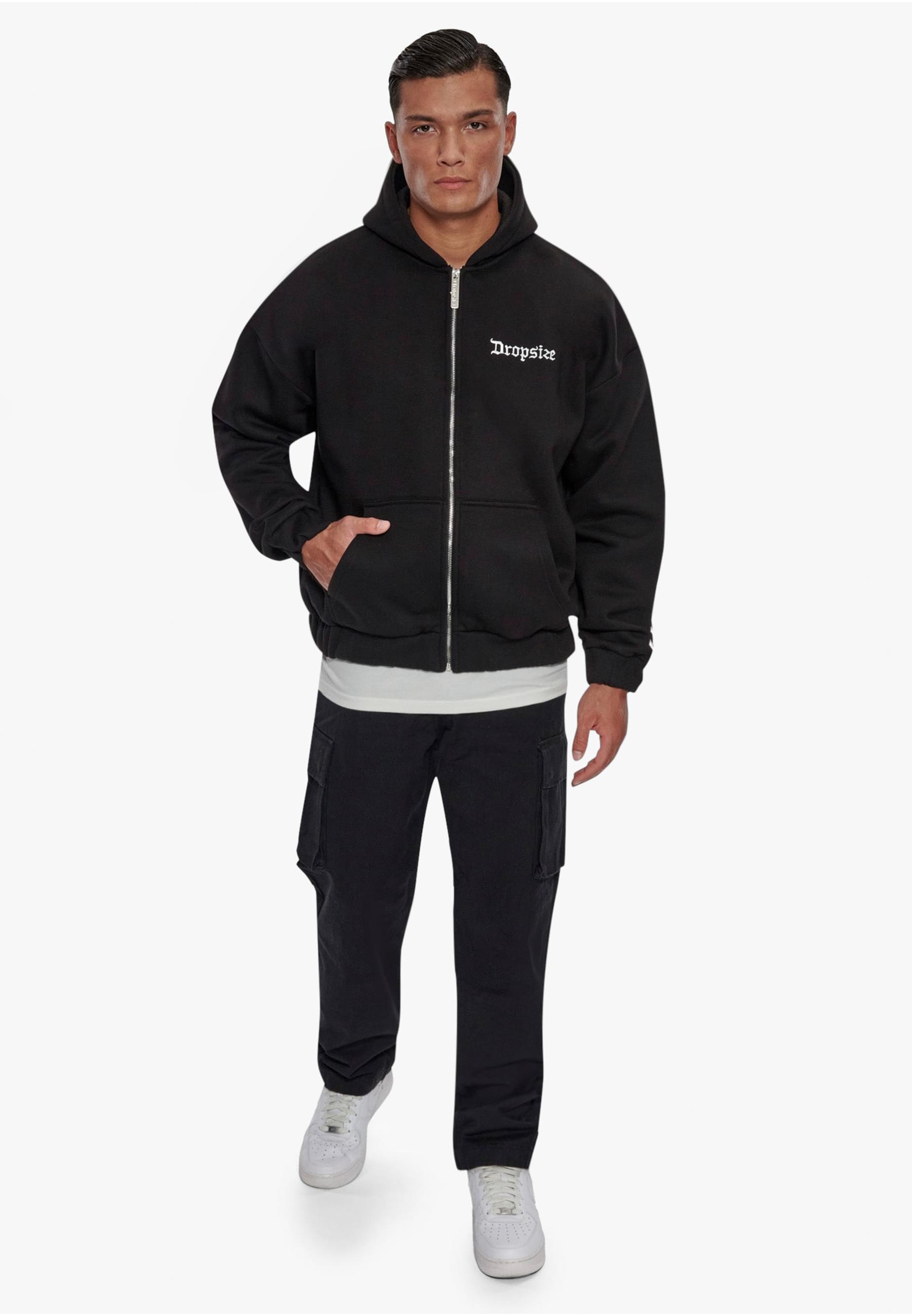 Dropsize Sweatjacke »Dropsize Herren Heavy Oversize Legends Zip Hoodie«
