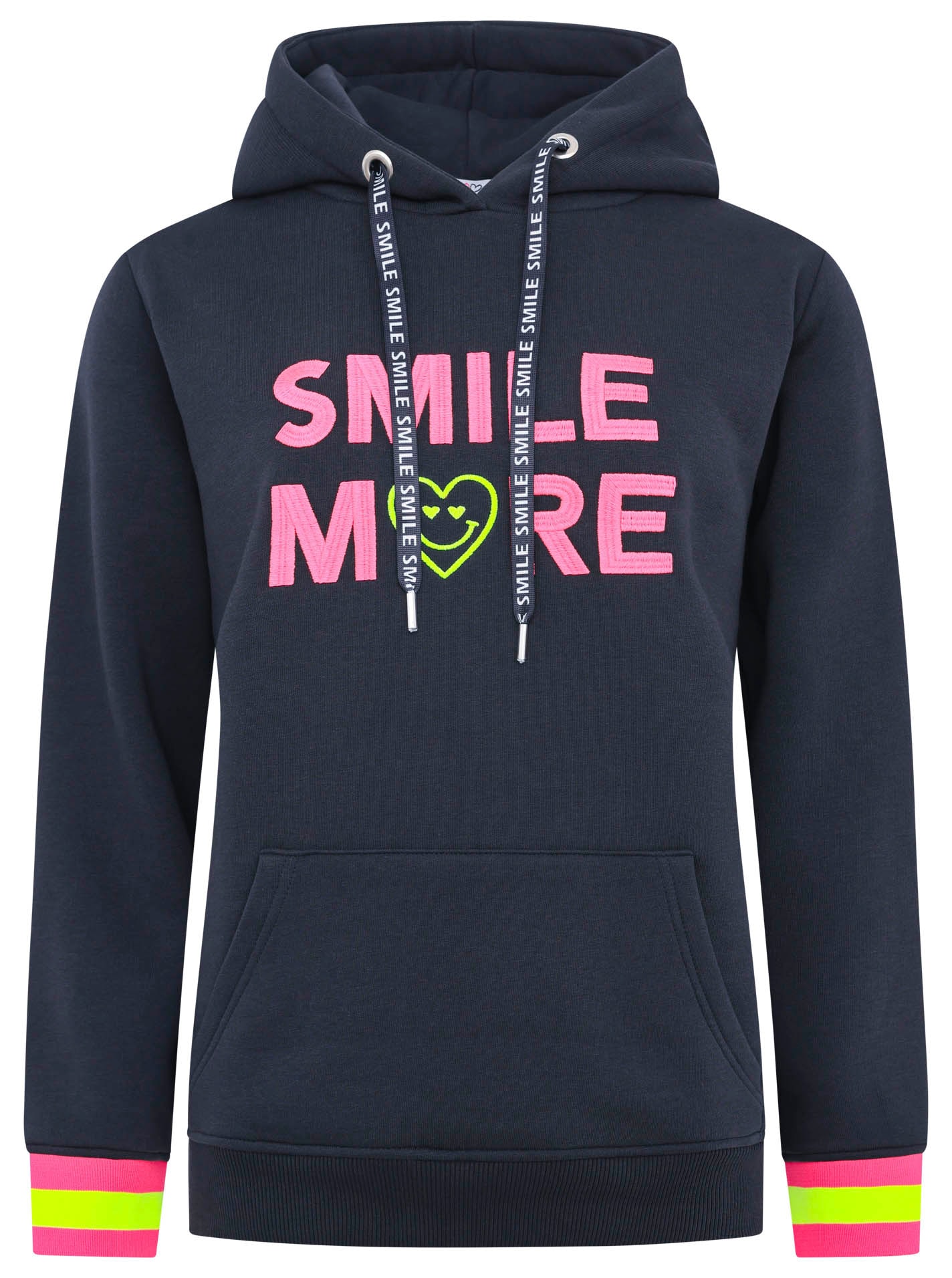 Zwillingsherz Hoodie "Hoodie "Smile More"", miz fröhlicher Stickerei und Ne günstig online kaufen