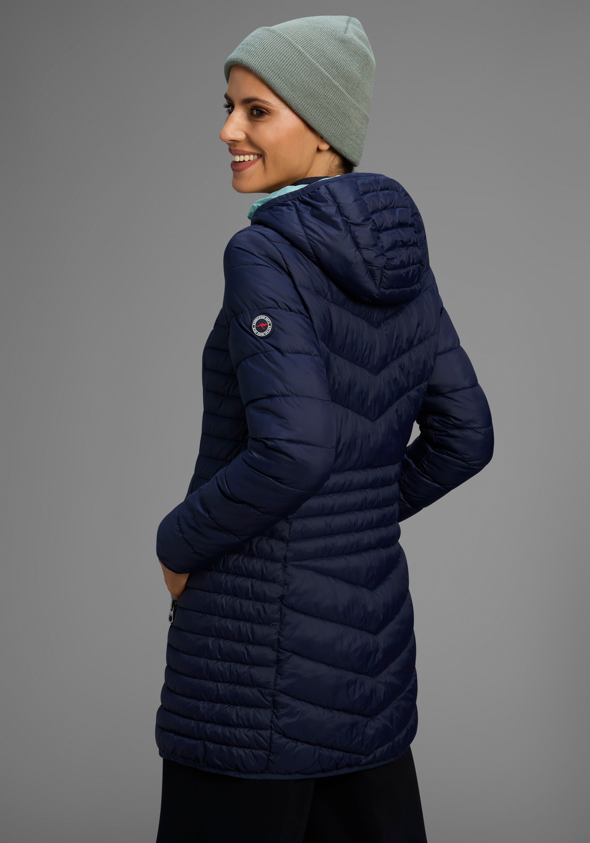 KangaROOS Steppjacke, mit Kapuze, für den Übergang, aus leichtem Webmateria günstig online kaufen