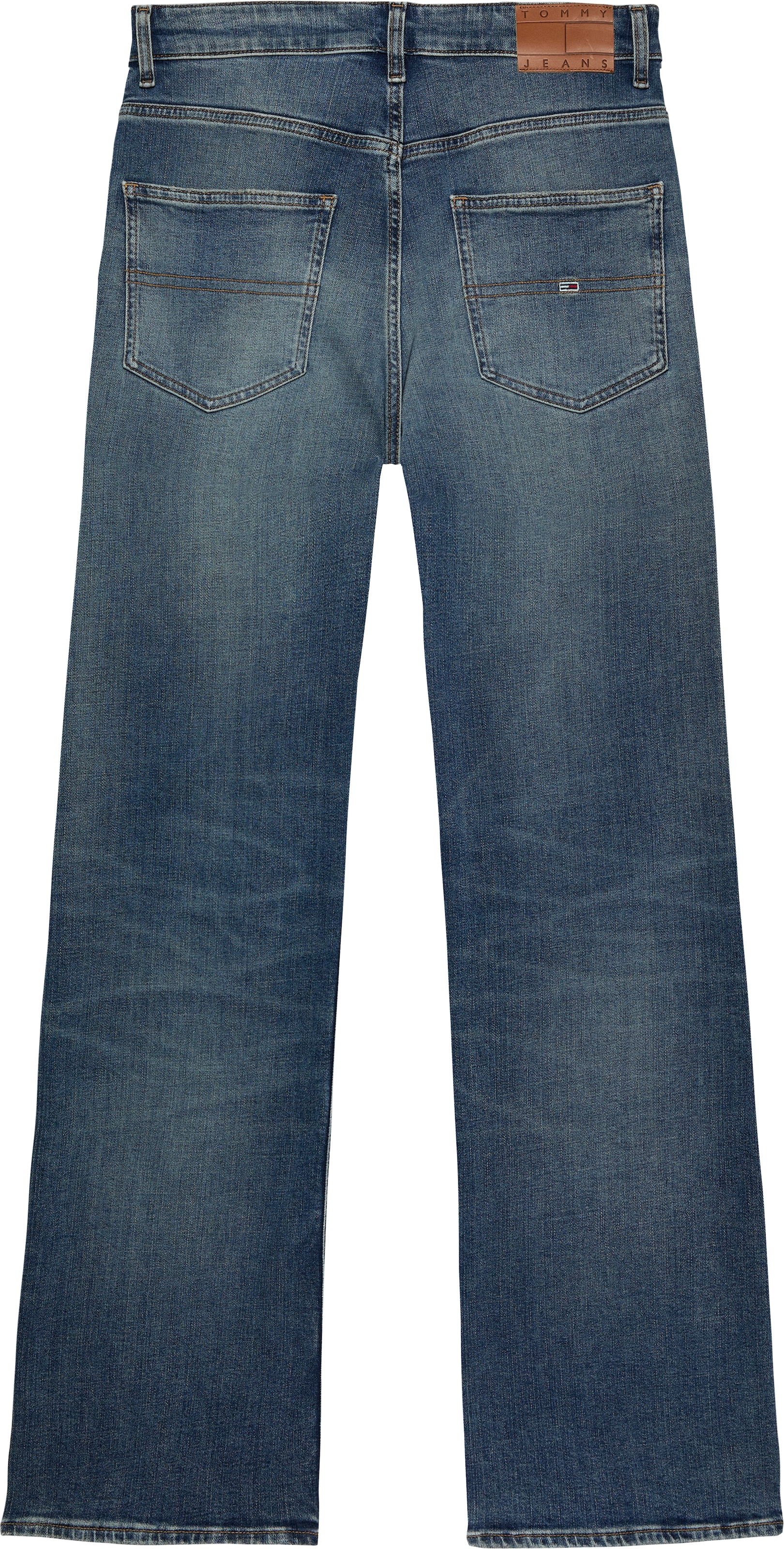Tommy Jeans Relax-fit-Jeans »Mia Mid Rise Relaxed Straight«, in blauer Waschung, mit Hammerschlaufe