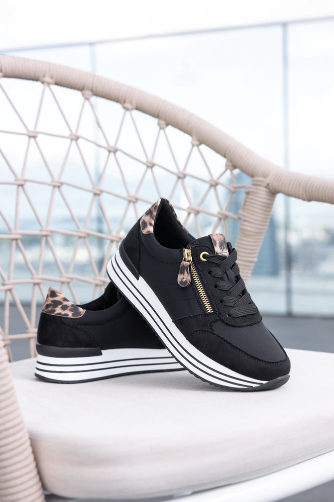 Remonte Plateausneaker  Freizeitschuh, Halbschuh, Schnürer mit seitlichem Reißverschluss