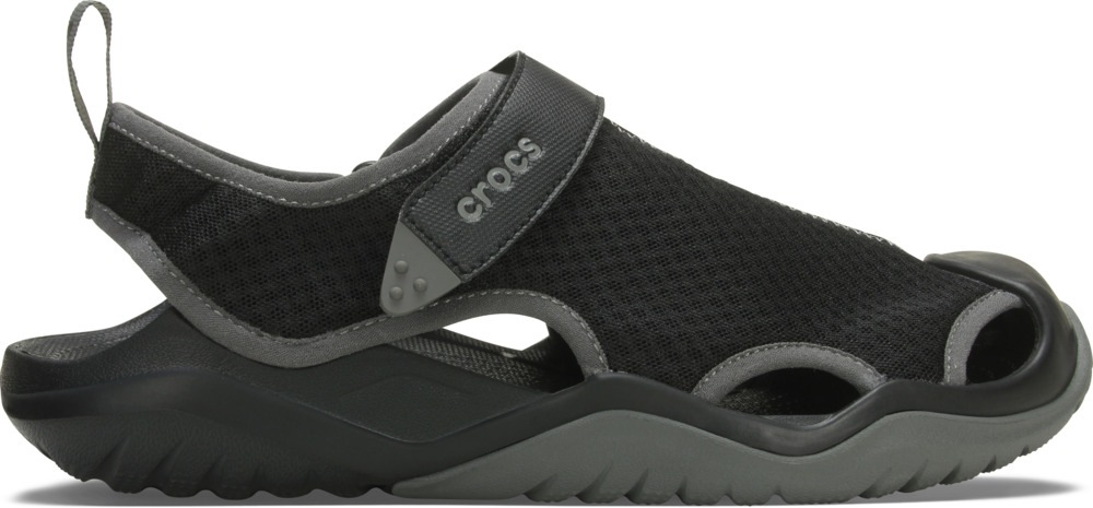 Crocs Sandale »Swiftwater Mesh Deck Sandal«, Badesandale, Sommerschuh mit Klettverschluss