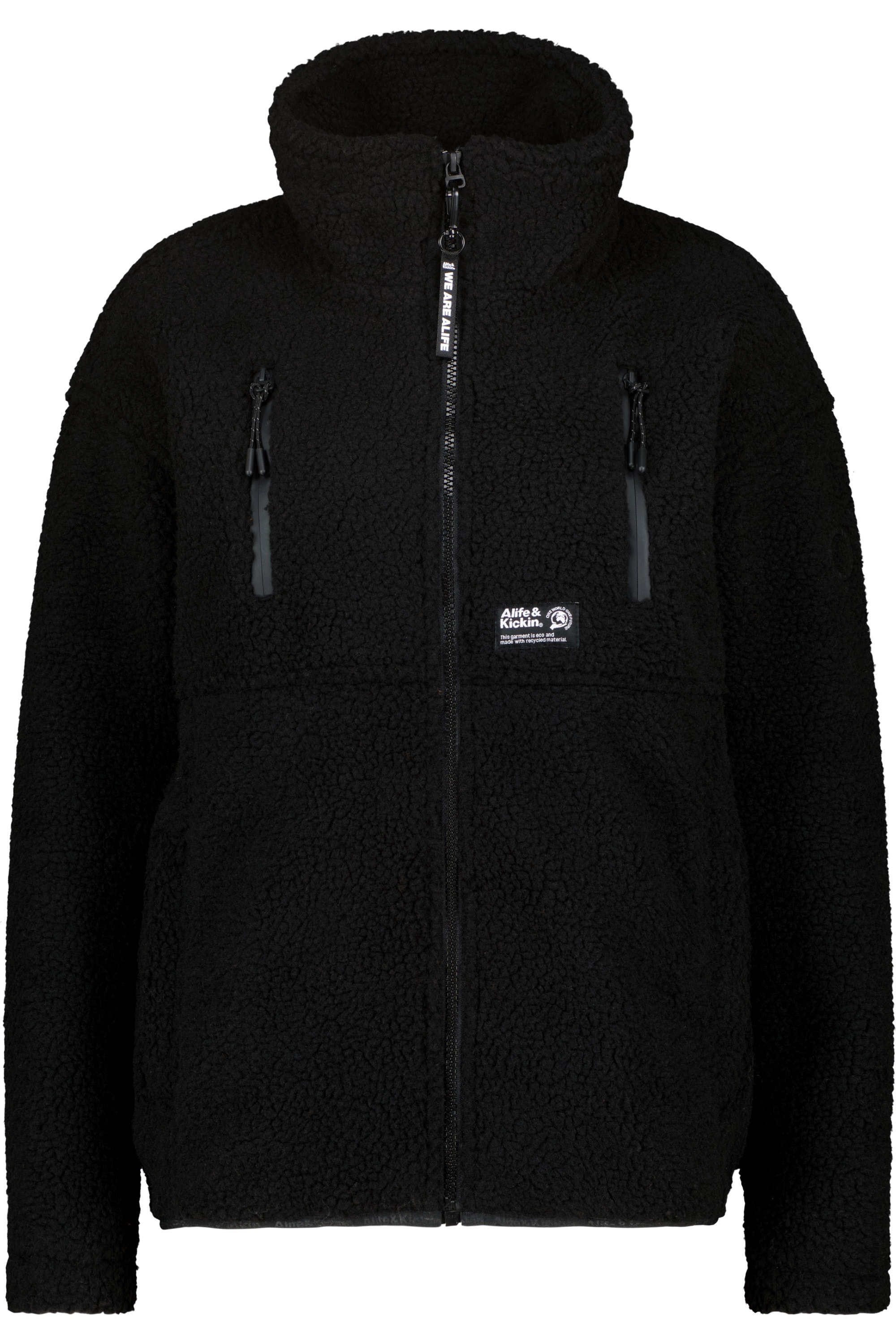 Alife & Kickin Sweatjacke "Damen KaluaAK G", Warme Teddyplüschjacke mit kuscheligem Fleece-Innenfutter