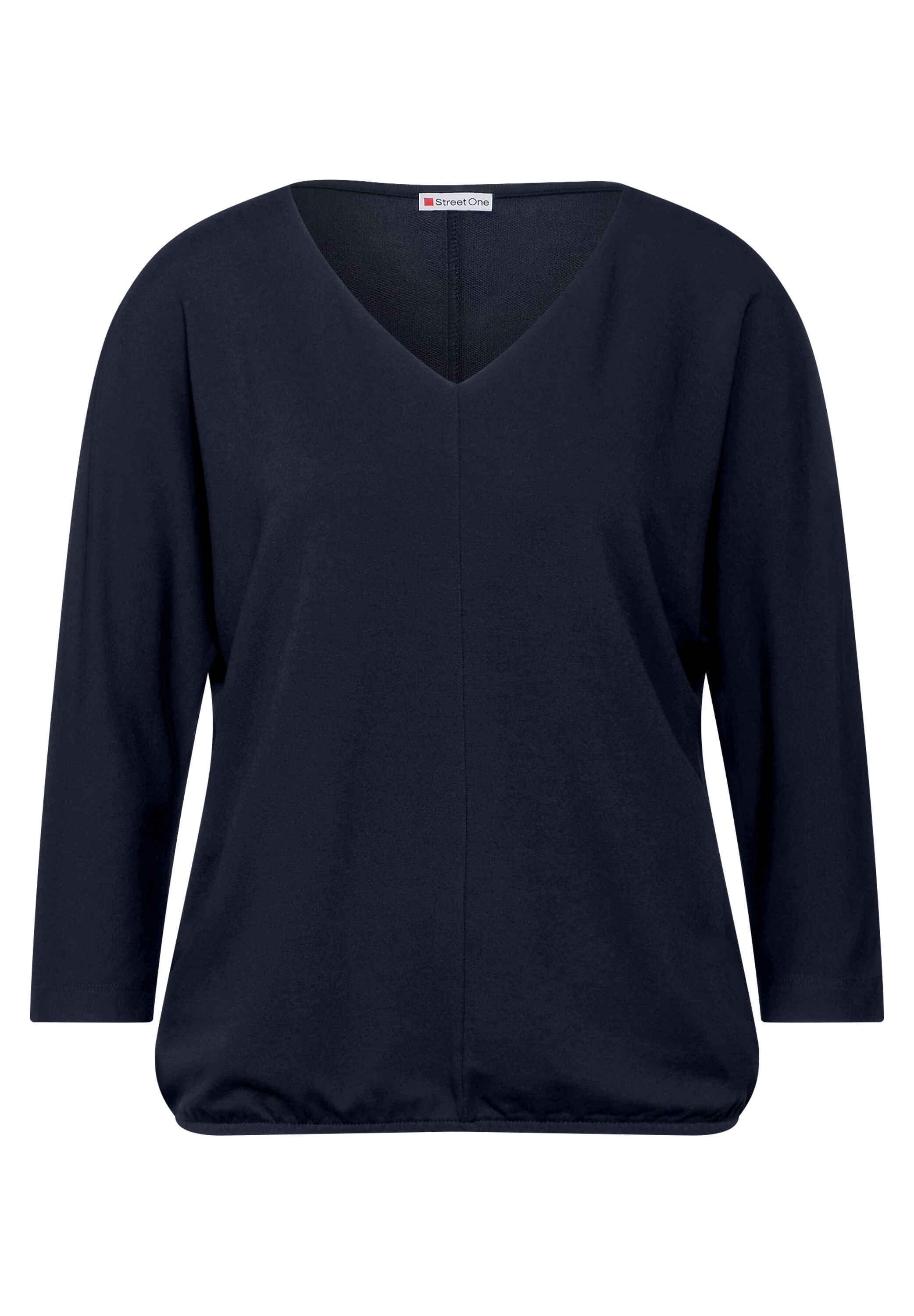 STREET ONE Langarmshirt, in Unifarbe