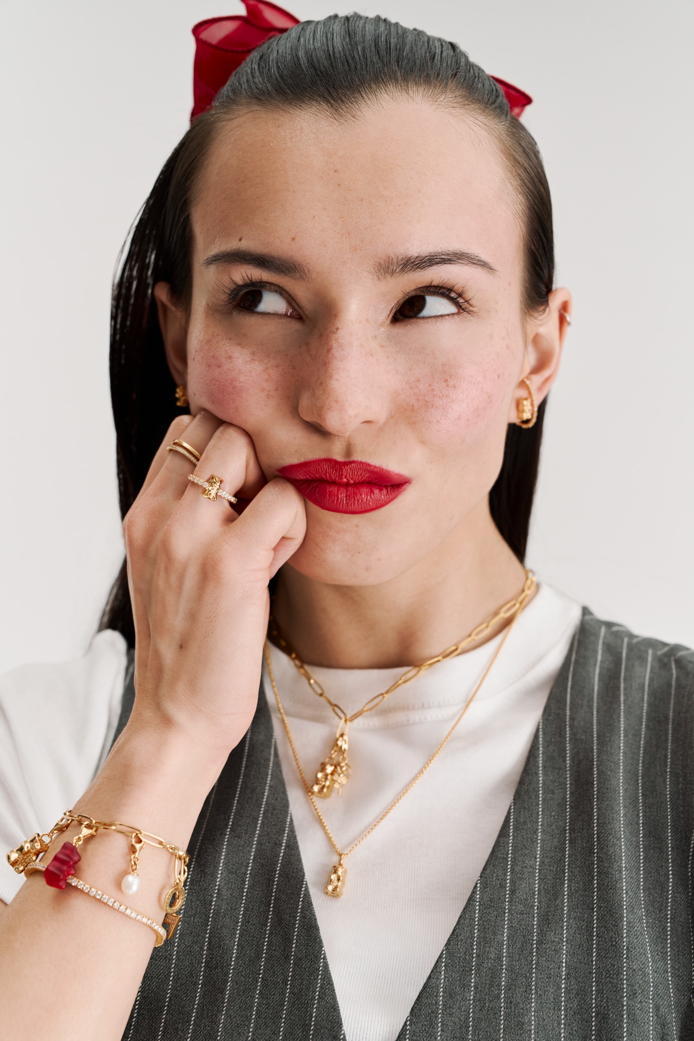 THOMAS SABO Charm-Einhänger »THOMAS SABO x HARIBO: Charm, 2221-001-21, 2221-413-39«