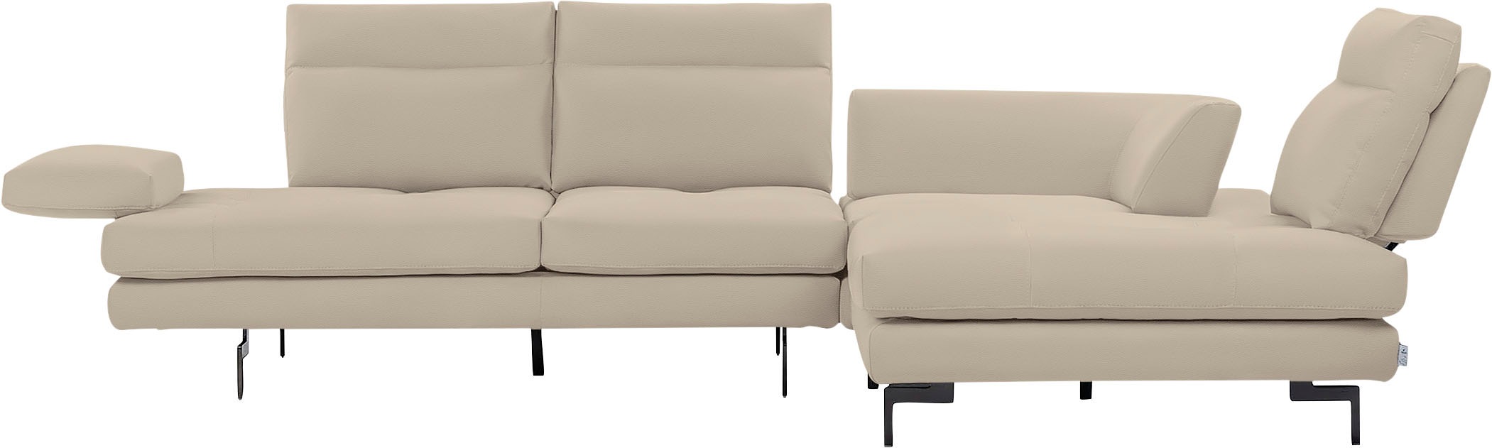 CALIA ITALIA Ecksofa "Toby Wing, Komfortsofa mit Sitzkomfort der Extraklass günstig online kaufen