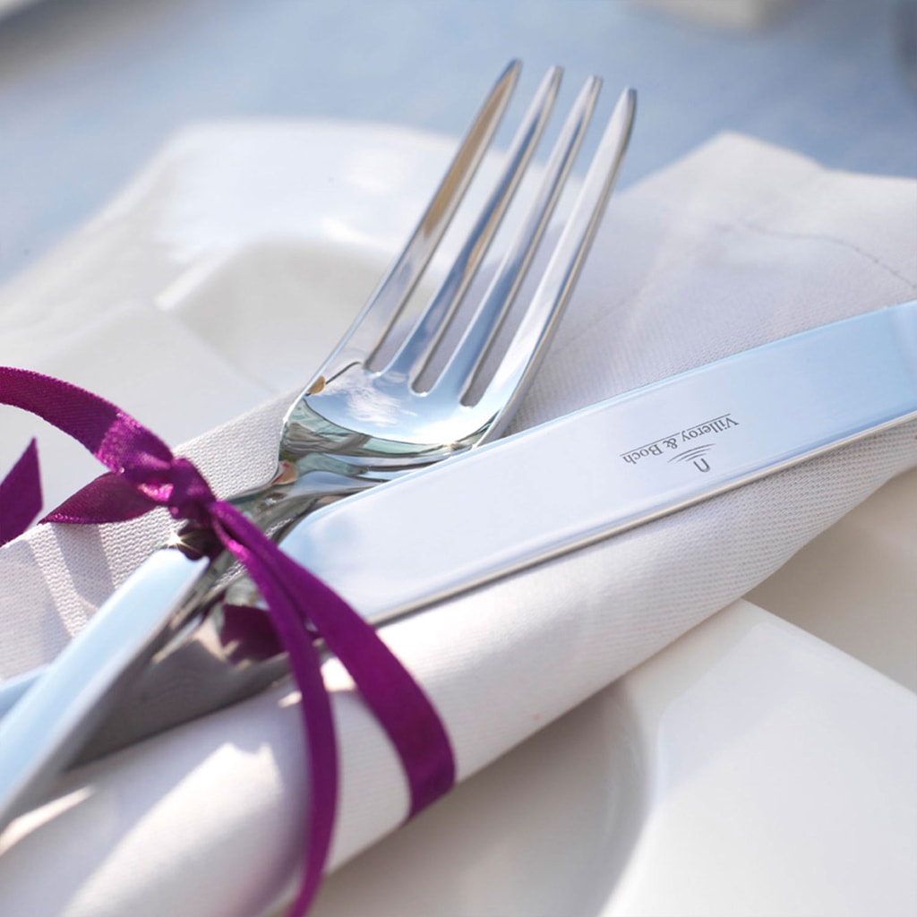 Villeroy & Boch Tafelmesser »Tafelmesser NewWave 236 mm 6er Set silber« Spülmaschinenfest