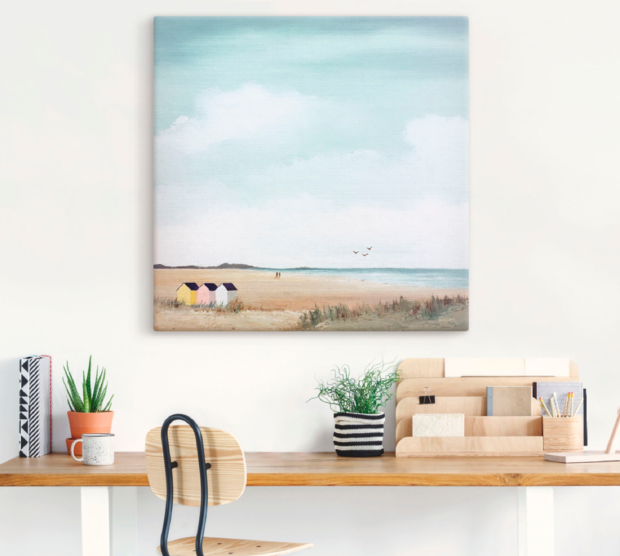 Artland Wandbild »Sonniger Morgen III«, Strand, (1 St.), als Leinwandbild, Poster in verschied. Größen