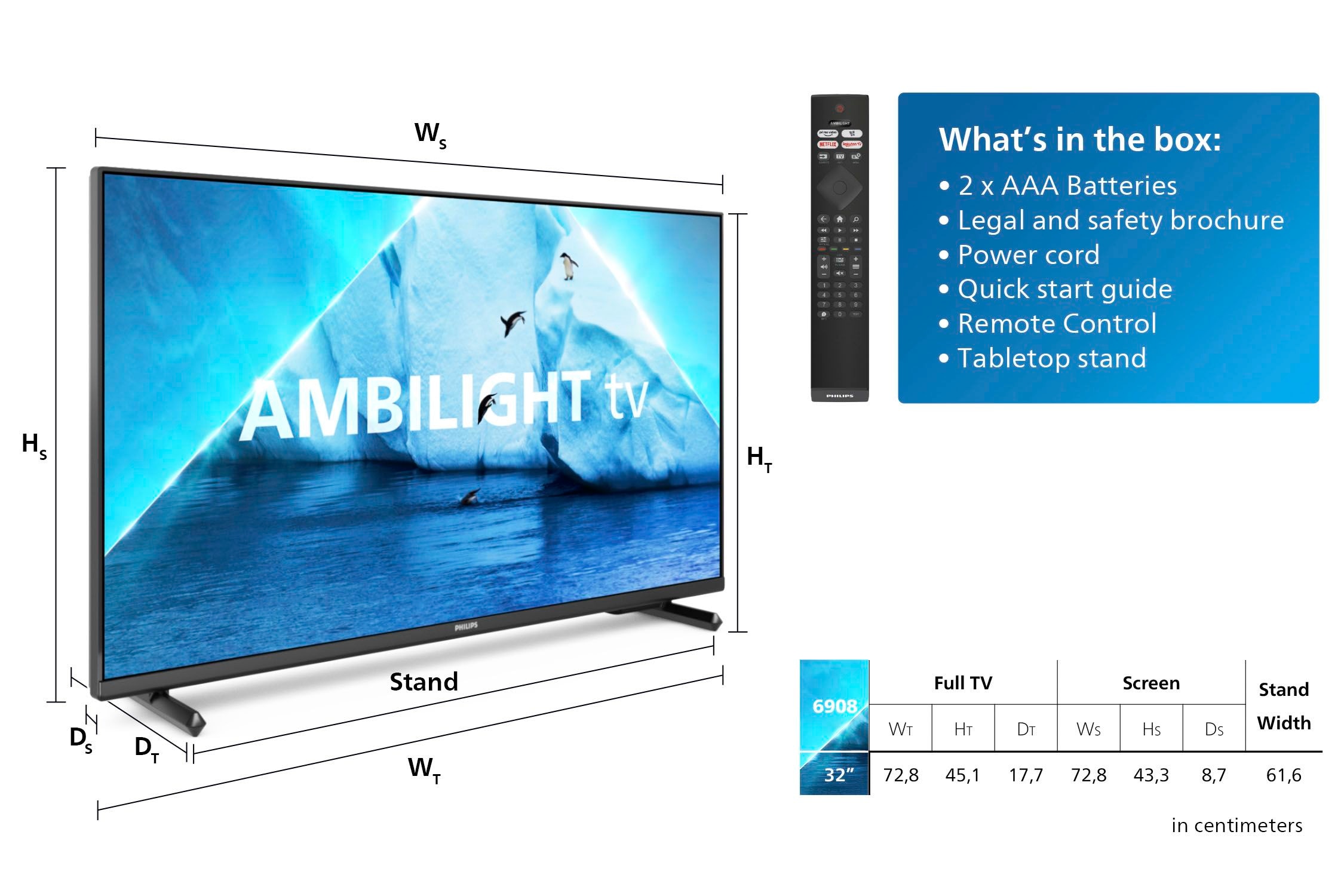 Philips LED-Fernseher BAUR »32PFS6908/12«, 80 Full HD, cm/32 Zoll, Smart-TV 