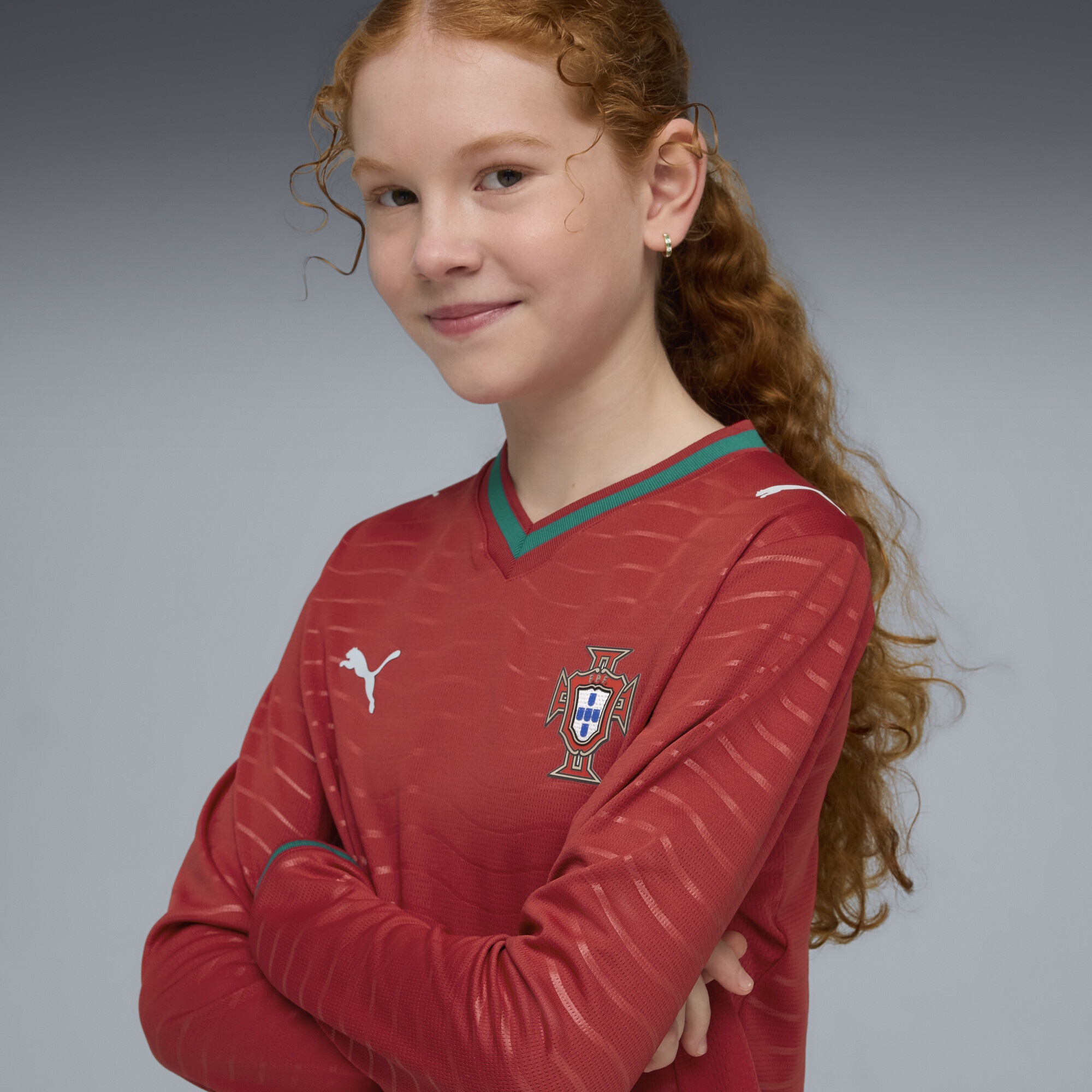 PUMA Trainingsshirt »Portugal 2026 Langarm-Heimtrikot Jugendliche«