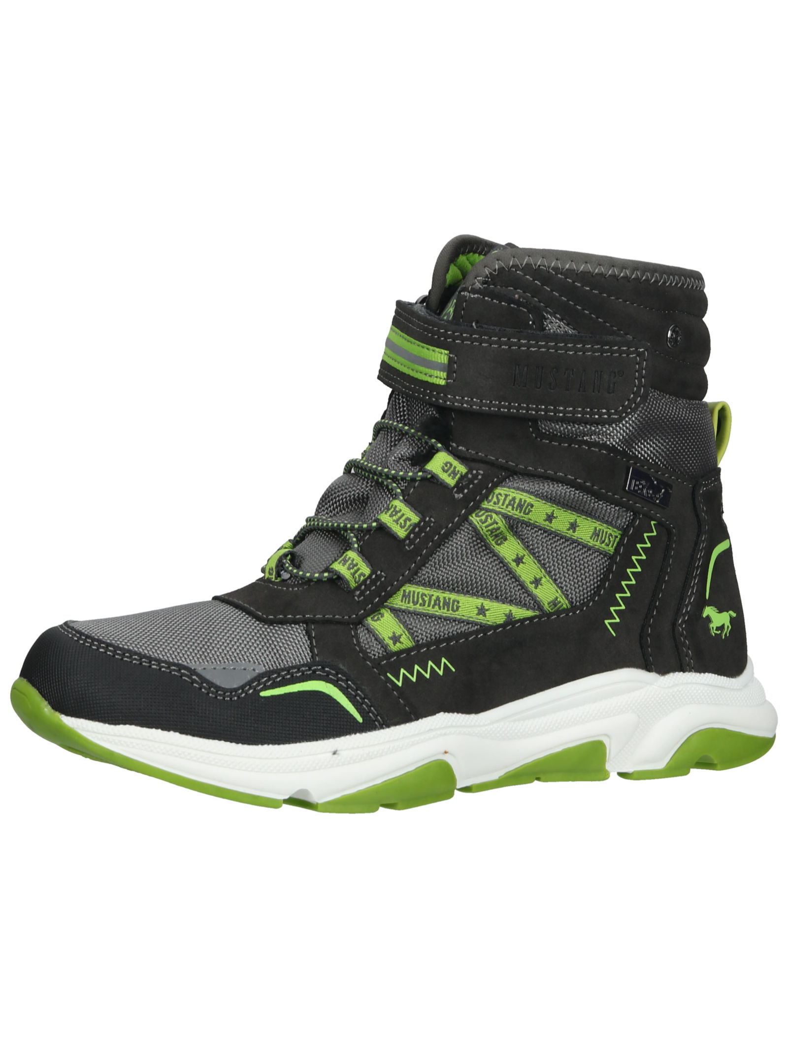 Mustang Shoes Schnürstiefelette "Mustang Shoes Stiefelette Lederimitat/Textil"