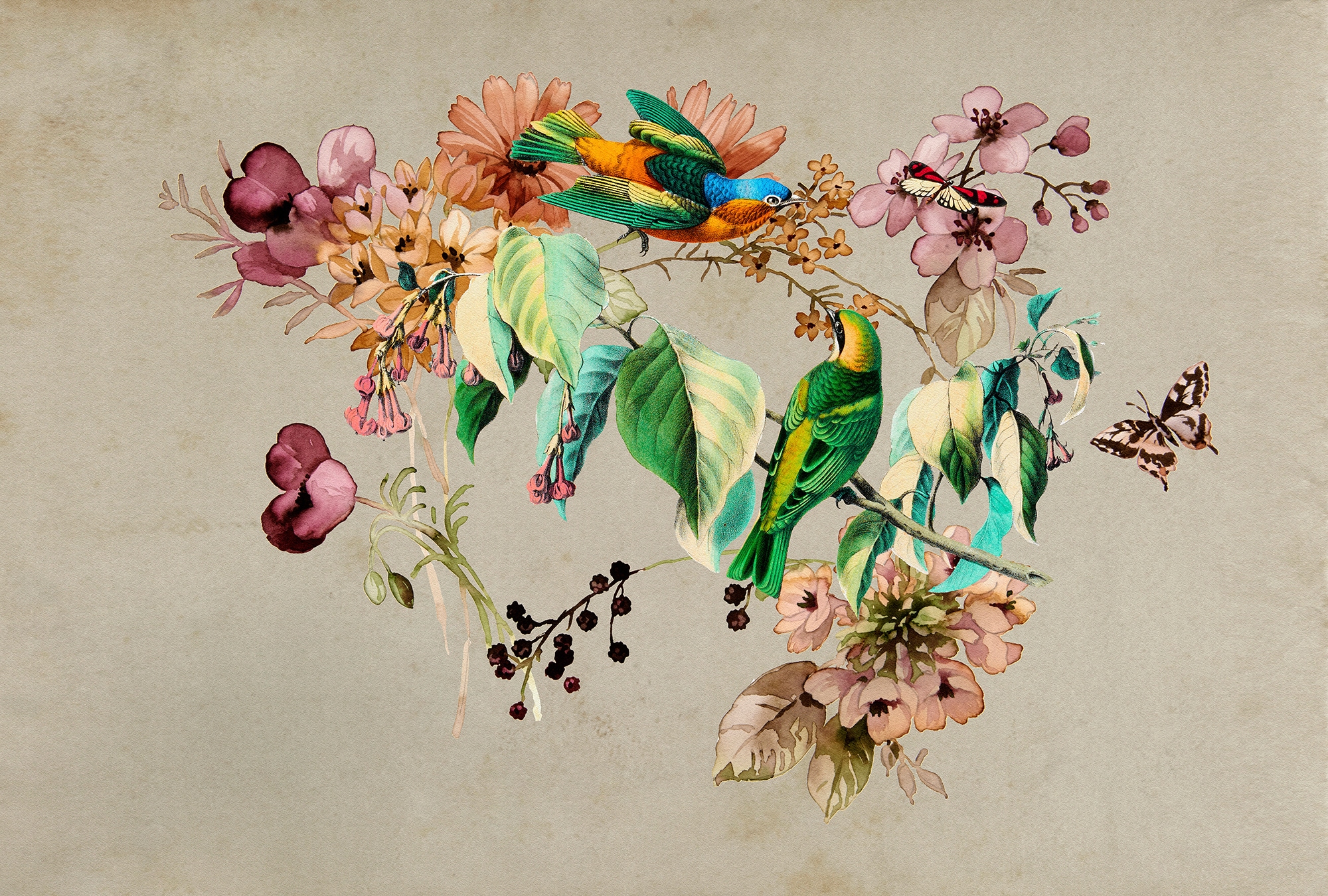 living walls Fototapete "Walls by Patel Love Nest" glatt Vlies, Wand