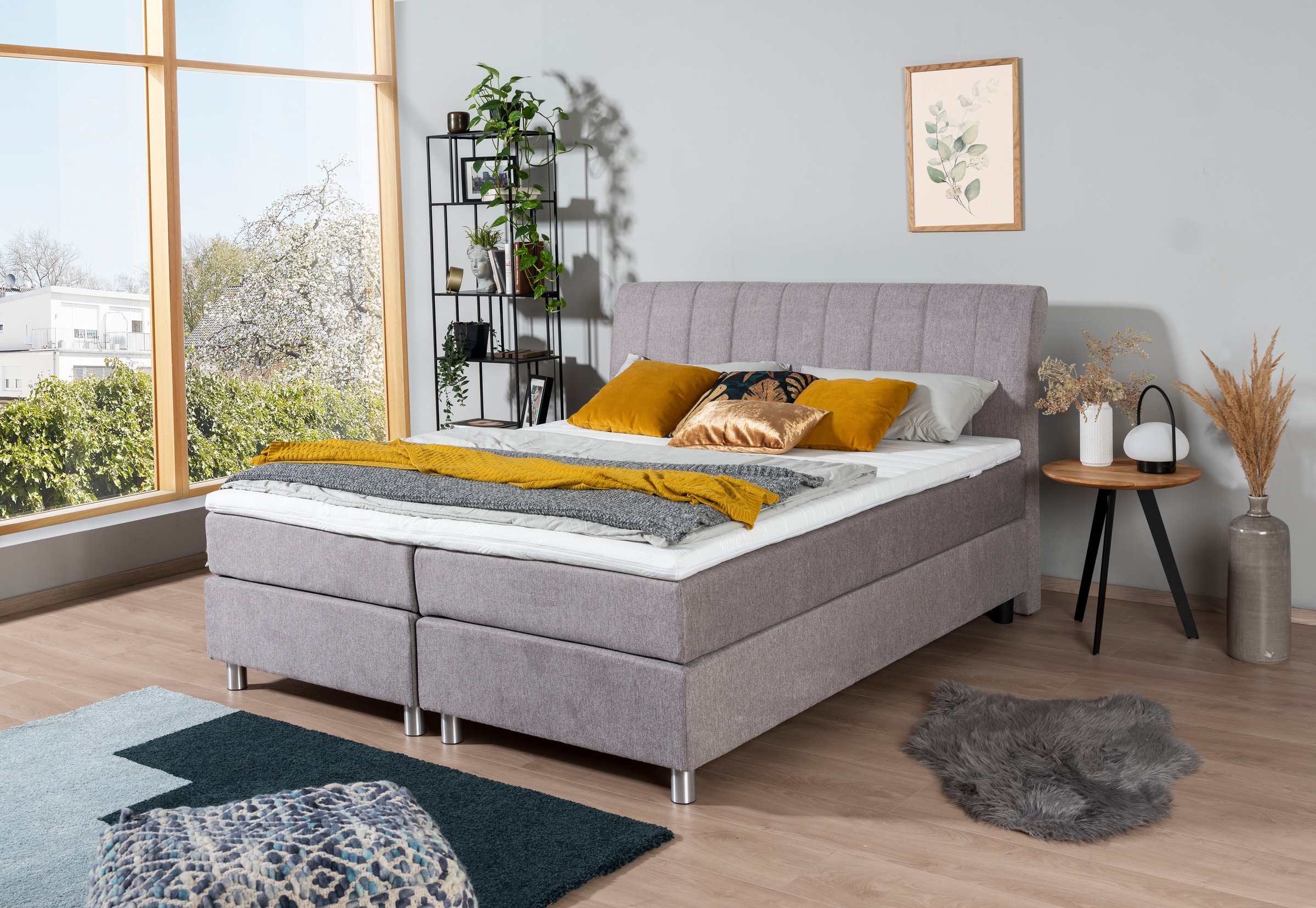 alina Boxspringbett »Elsa fix«, inklusive Matratze und Topper, in verschiedenen Größen und Härtegraden