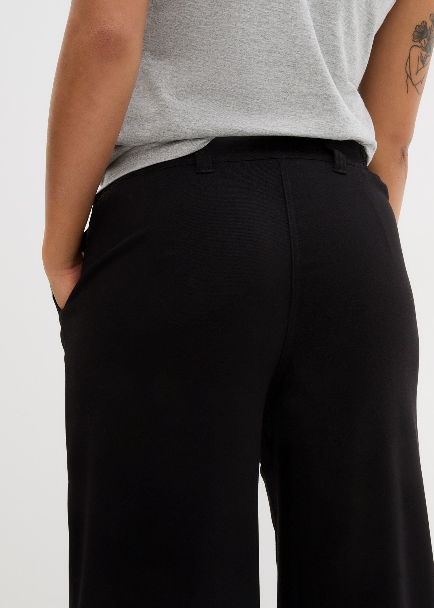 Thumbnail - bonprix Marlene-Hose weit geschnitten, Loose fit Passform, High-Waist-Bequembund