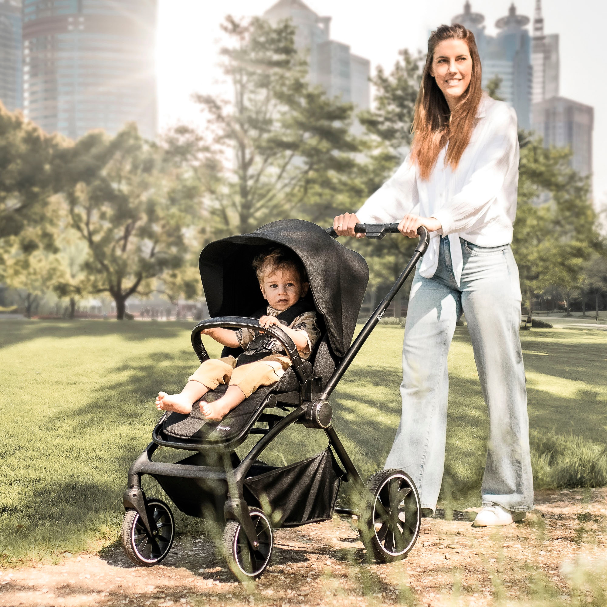 BabyGo Kombi-Kinderwagen »Harmony 3in1«, inkl. Babyschale mit Adaptern