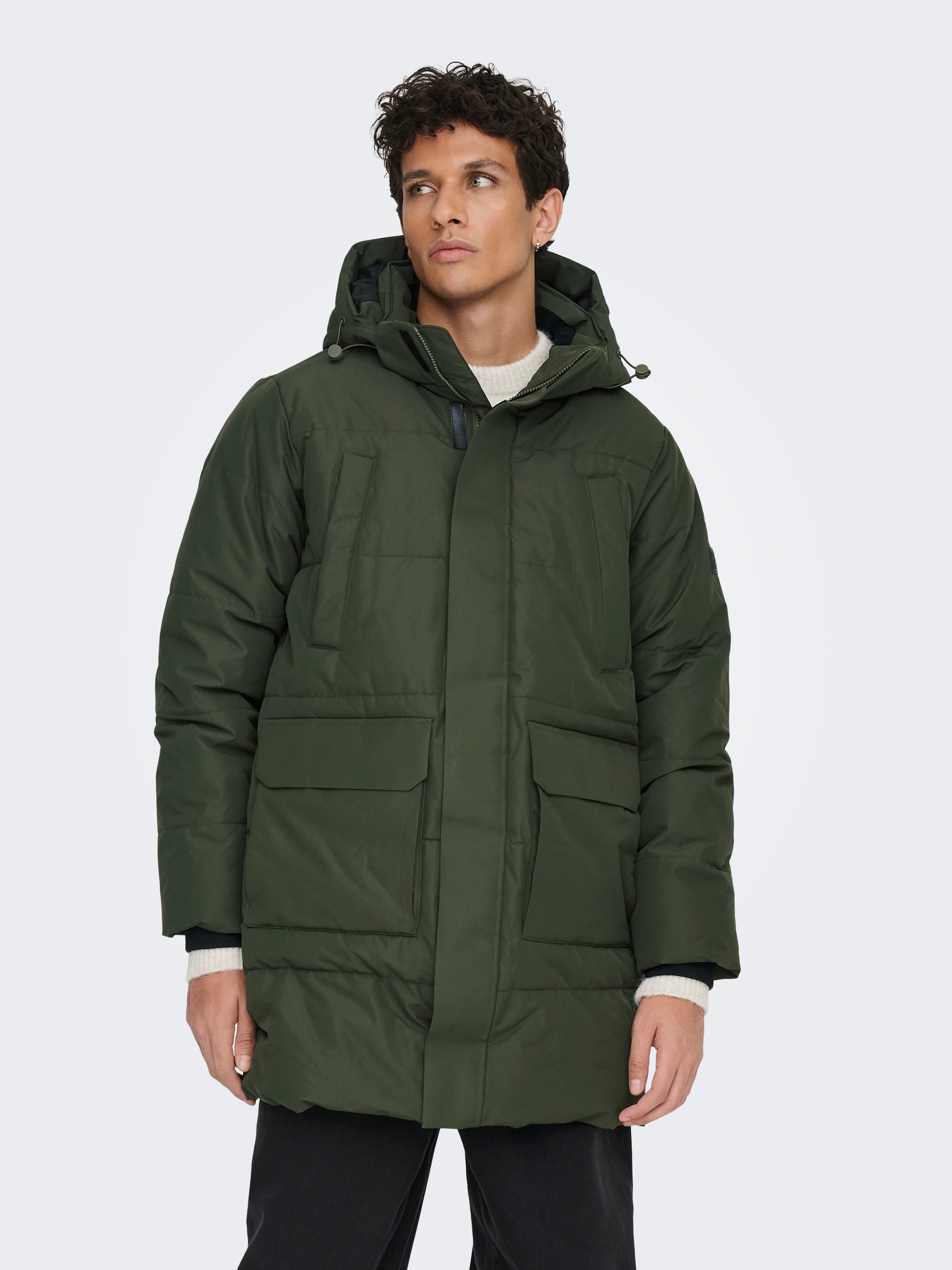 ONLY & SONS Parka "ONSCAM PARKA OTW" mit Kapuze günstig online kaufen
