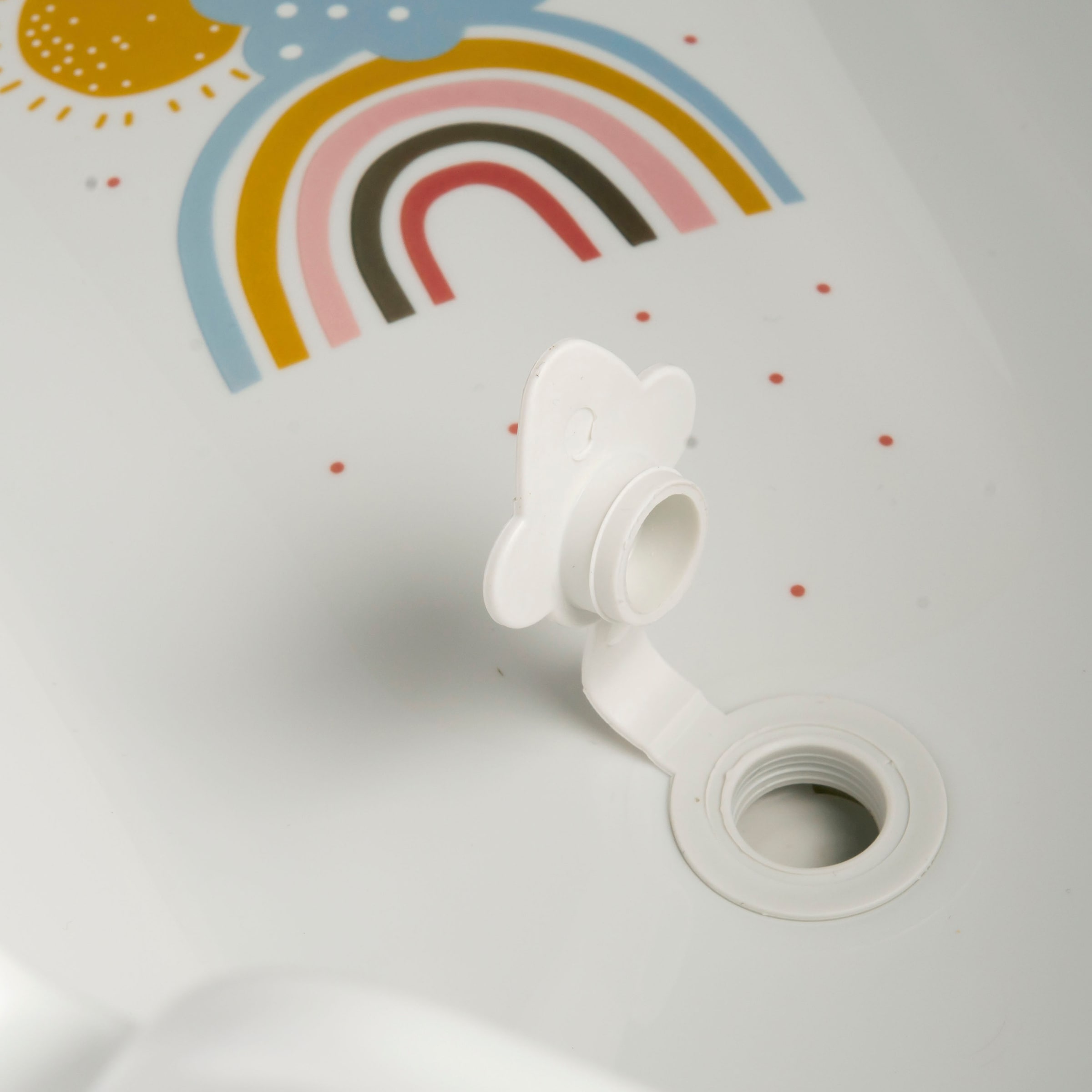 keeeper Babybadewanne »Maria - Rainbow, weiß«, mit Stöpsel, Made in Europe
