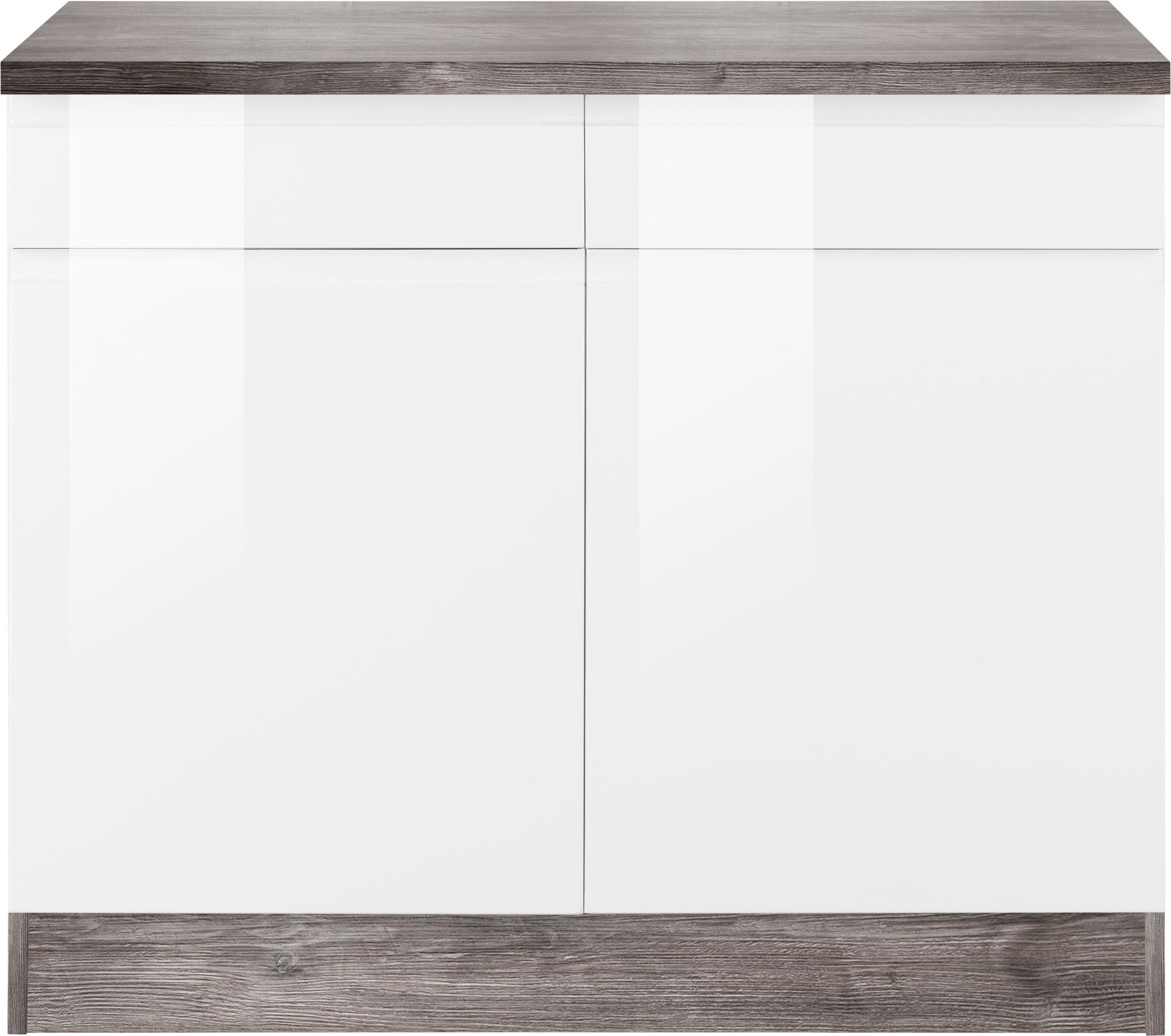 HELD MÖBEL Unterschrank "Virginia", 100 cm breit, mit 2 Türen und 2 Schubkä günstig online kaufen