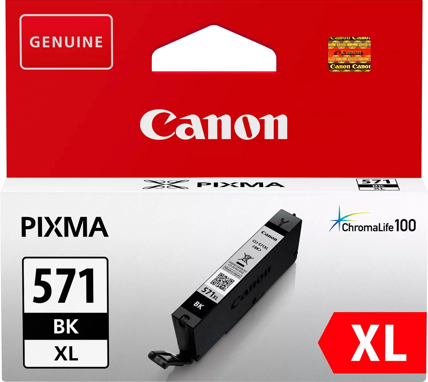 Canon Tintenpatrone »CLI-571XL BK«, original Druckerpatrone 571 schwarz XL