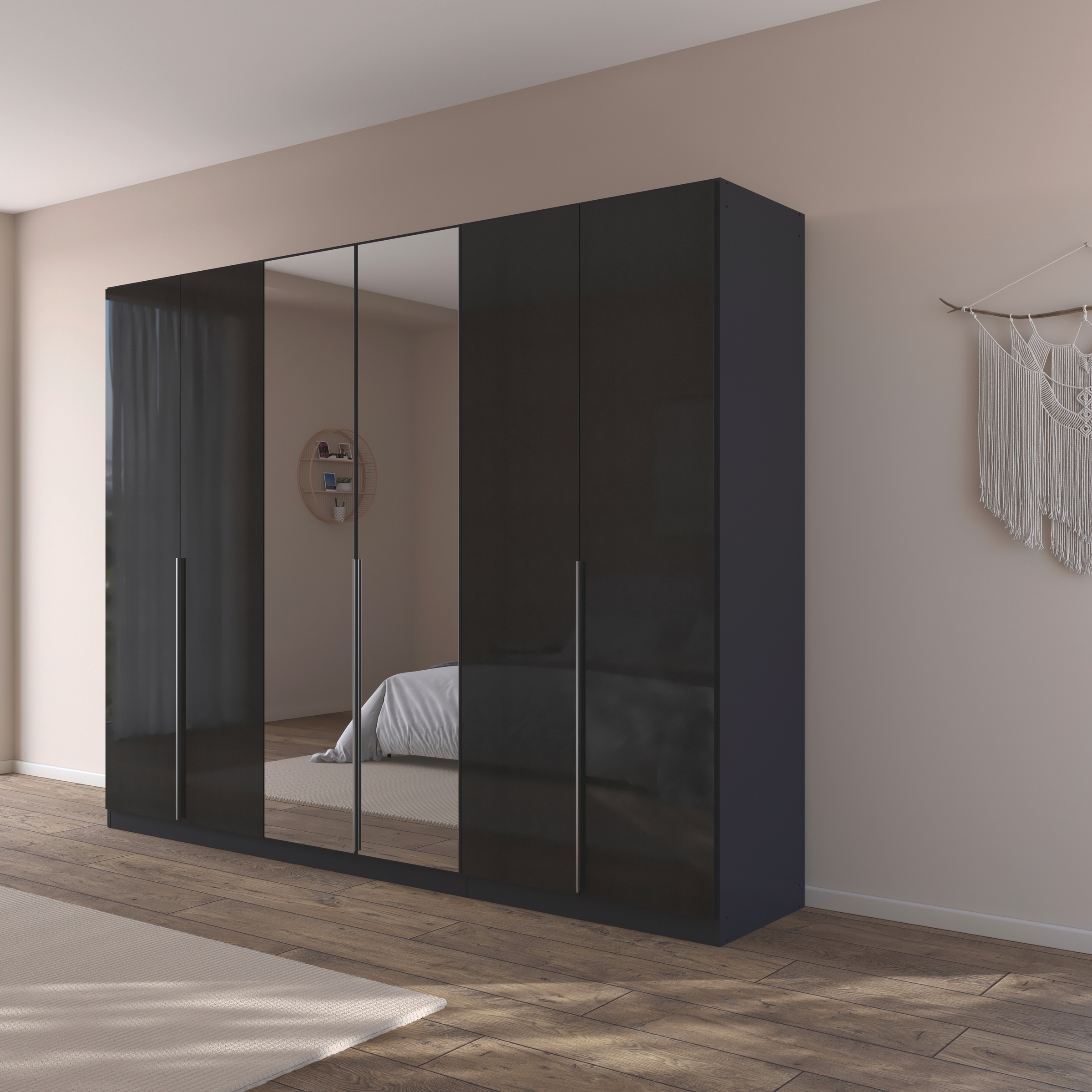 OTTO home Drehtürenschrank "Kleiderschrank Schrank Garderobe AGORDO mit Dek günstig online kaufen