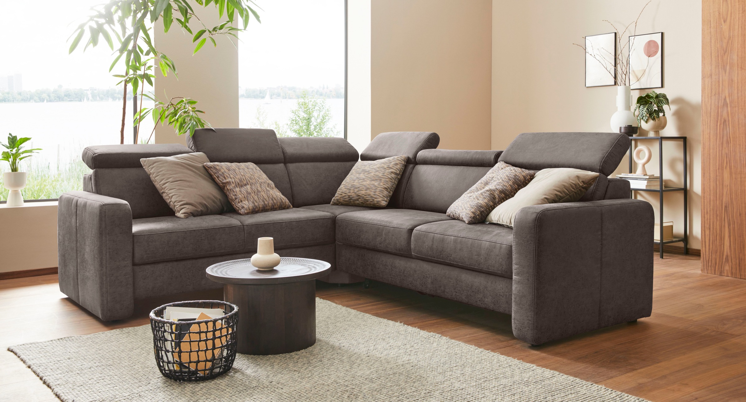 sit&more Ecksofa "Bologna L-Form" Kopfteilverstellung, wahlweise mit Bettfu günstig online kaufen