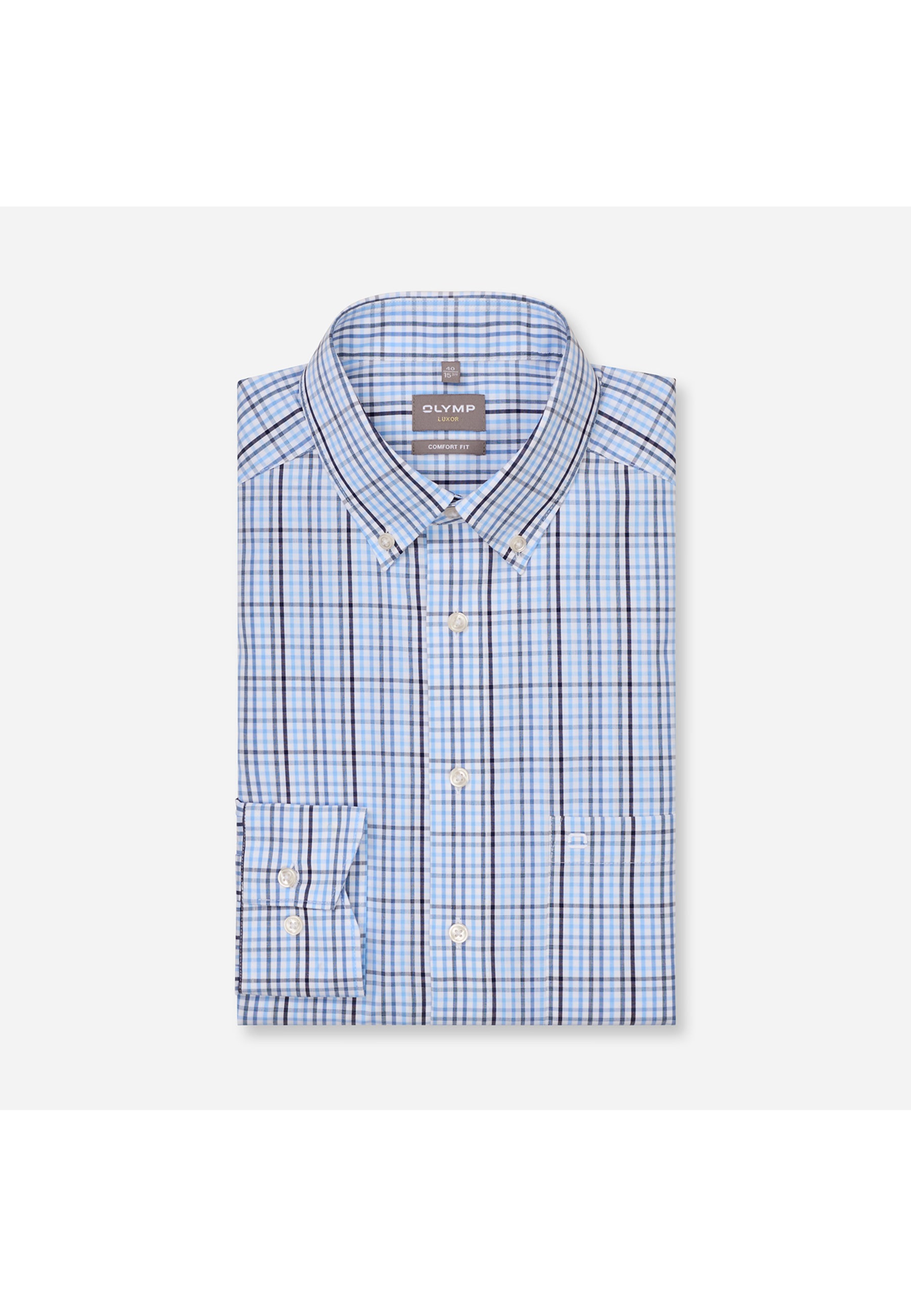 OLYMP Luxor Button-down Shirt Blue 42 8