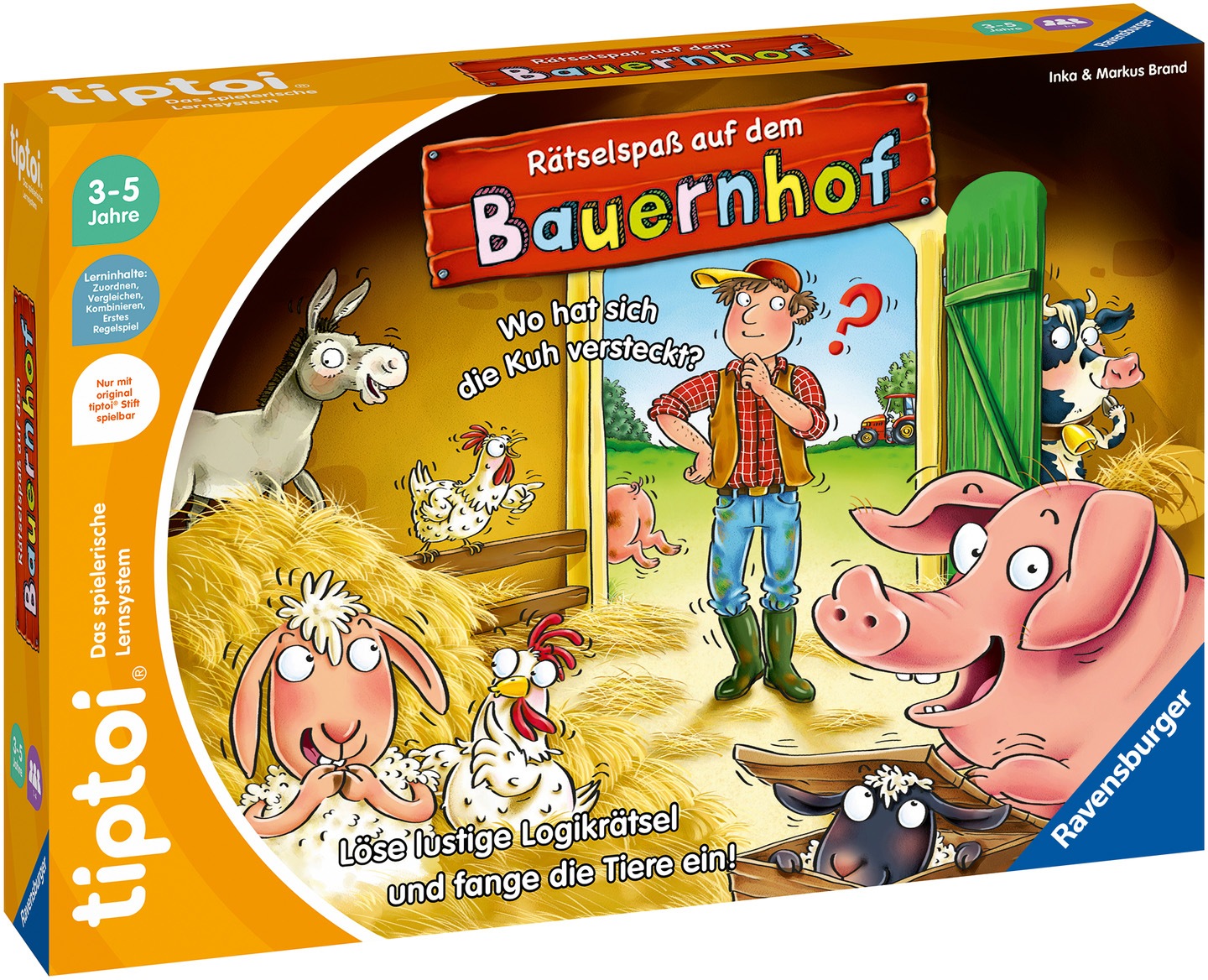 Ravensburger Spiel »tiptoi® Rätselspaß auf dem Bauernhof«, Made in Europe, FSC® - schützt Wald - weltweit