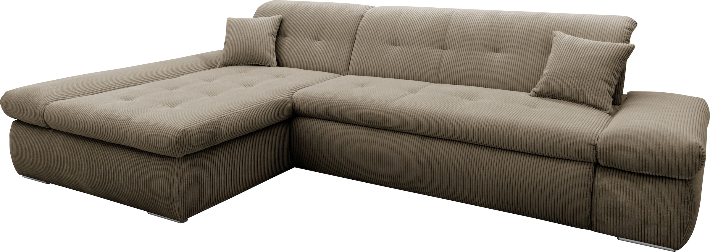 DOMO collection Ecksofa »Moric Luxus - B/T/H 300/172/80 cm«, XXL-Format, L-Form, bis 140kg pro Sitzplatz belastbar