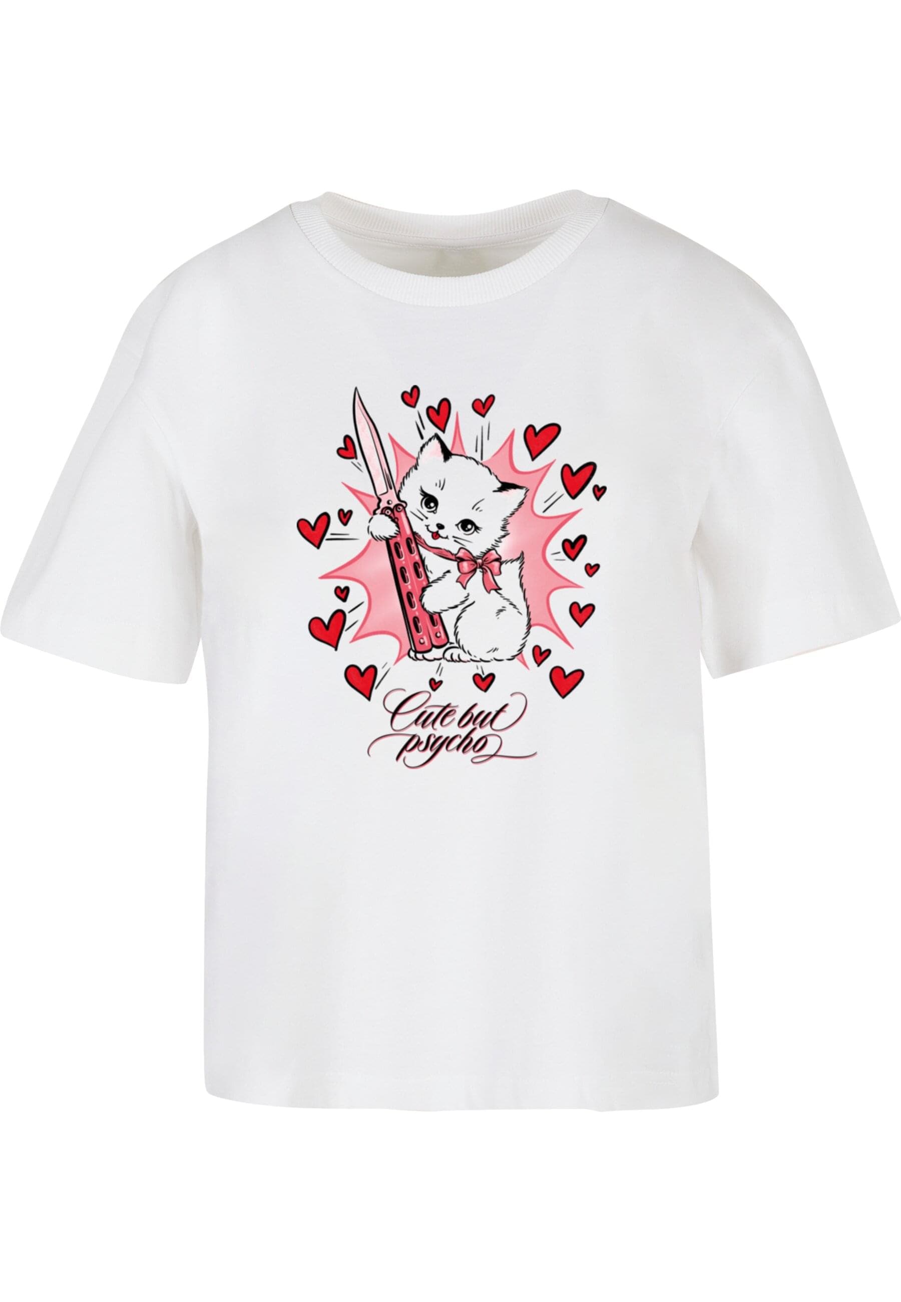 Miss Tee T-Shirt "Miss Tee Psycho Kitty Tee" 1 Stk. tlg. günstig online kaufen