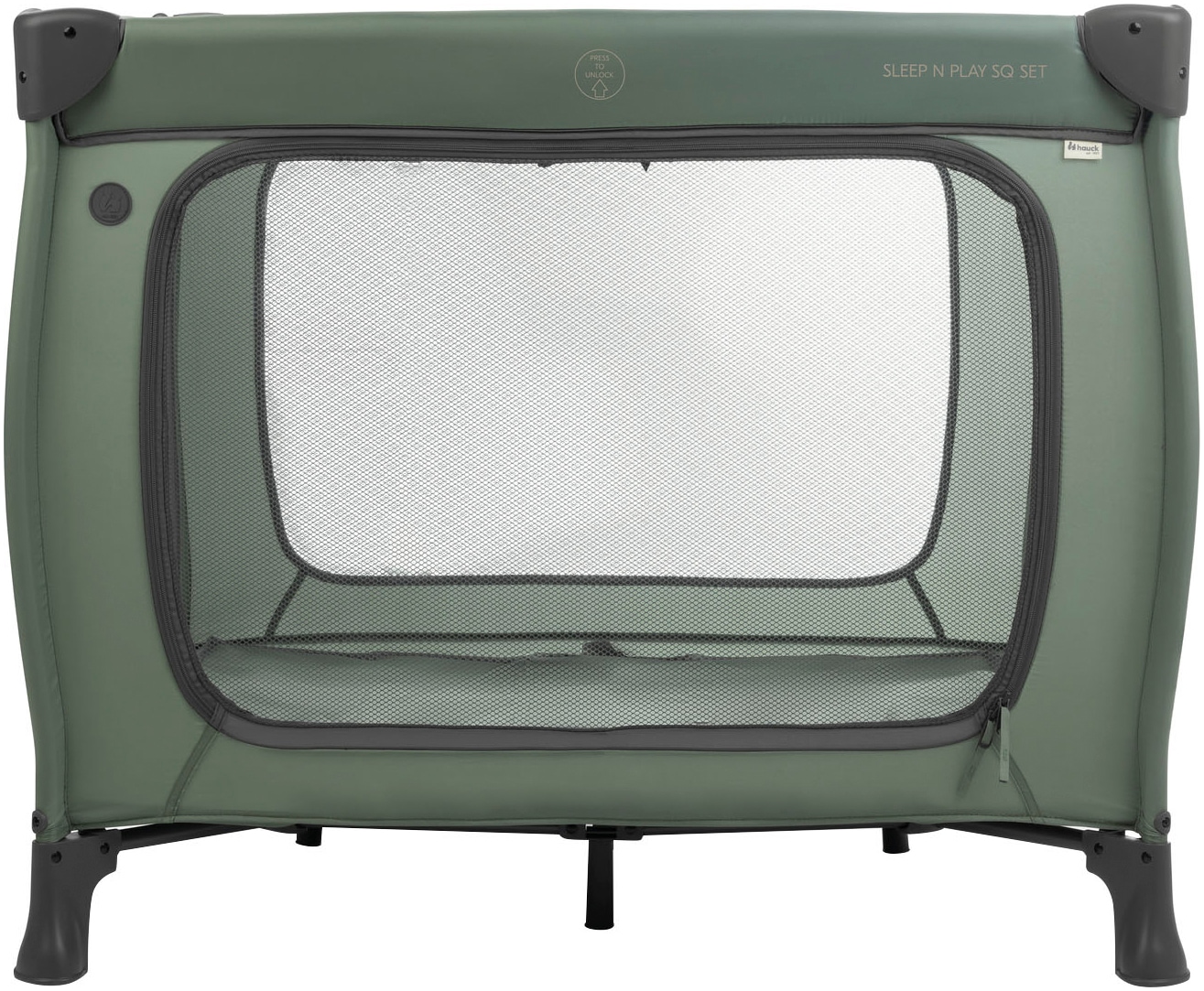 Hauck Baby-Reisebett »Sleep N Play SQ, Set dark green«, inklusive Schaumstoff-Matratze