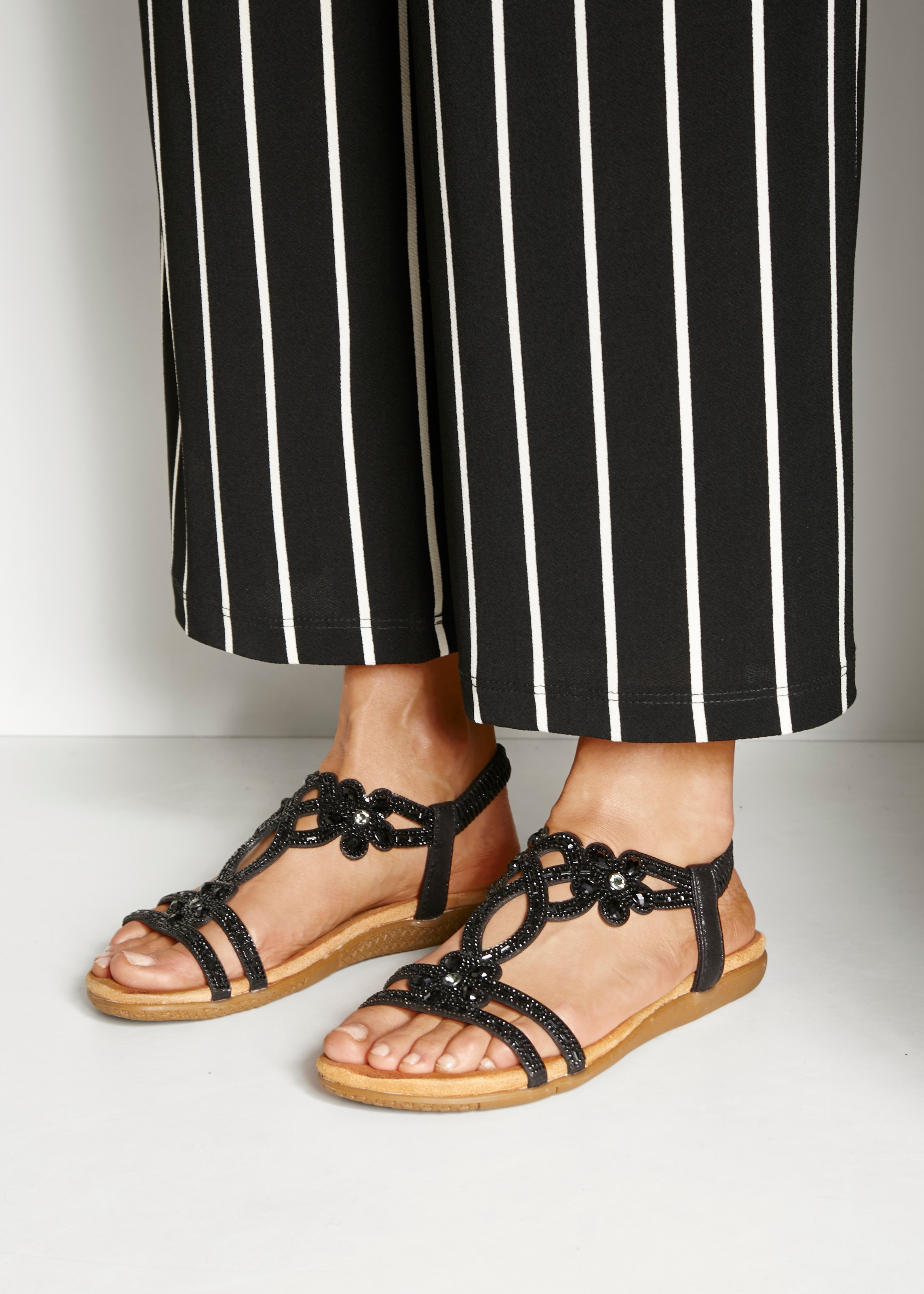 Vivance Sandale "Sommerschuh", Sandalette, Sommerschuh mit elastischen Riem günstig online kaufen