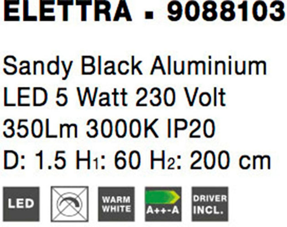 Nova Luce LED-Hängeleuchte »ELETTRA«, 1 flammig, Leuchtmittel LED-Modul | LED fest integriert