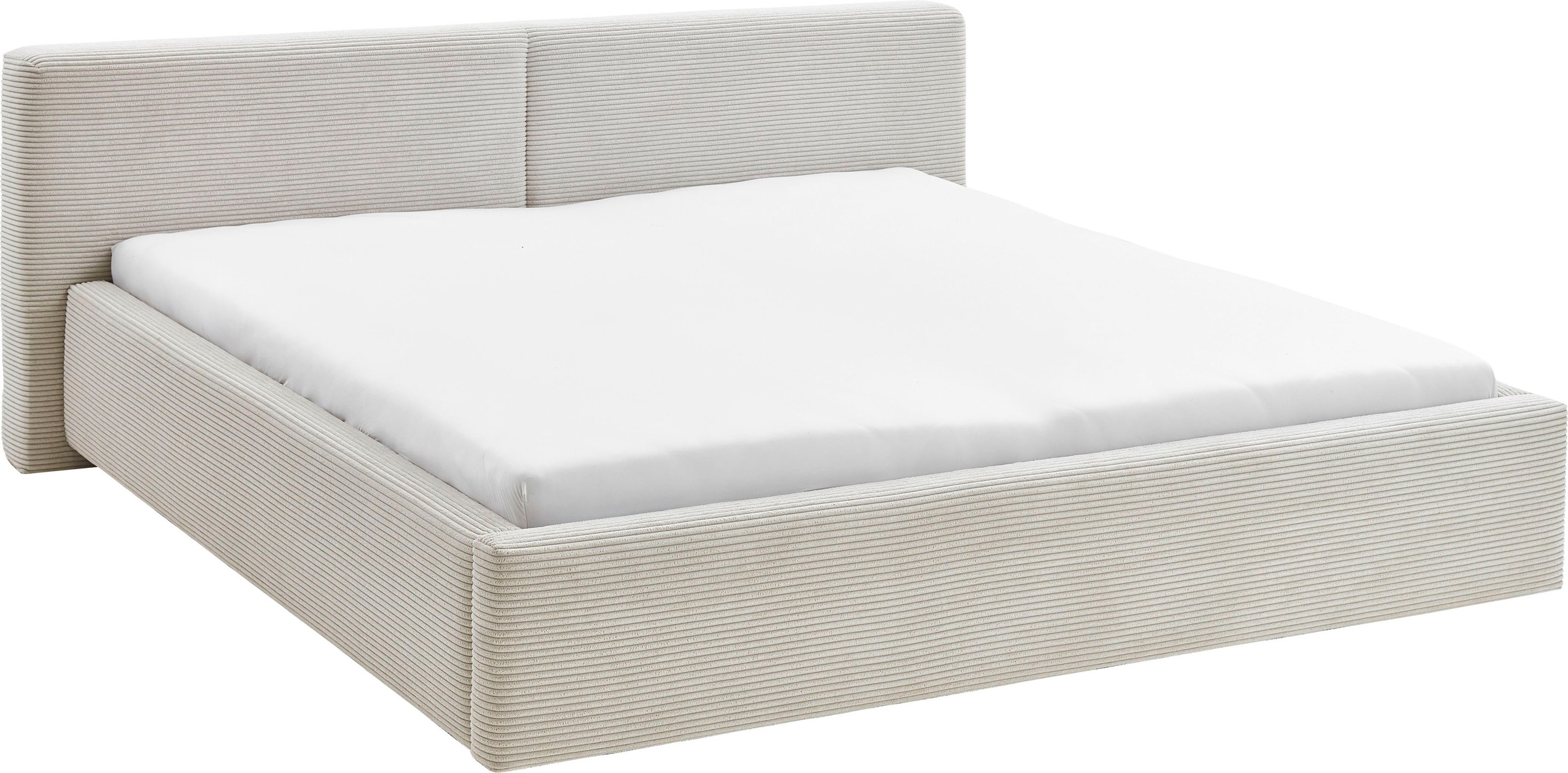 meise.möbel Polsterbett »Cube wahlweise mit Matratze und Bettkasten«, extra flaches Kopfteil, erhältlich in den Breiten 140cm, 160cm & 180cm