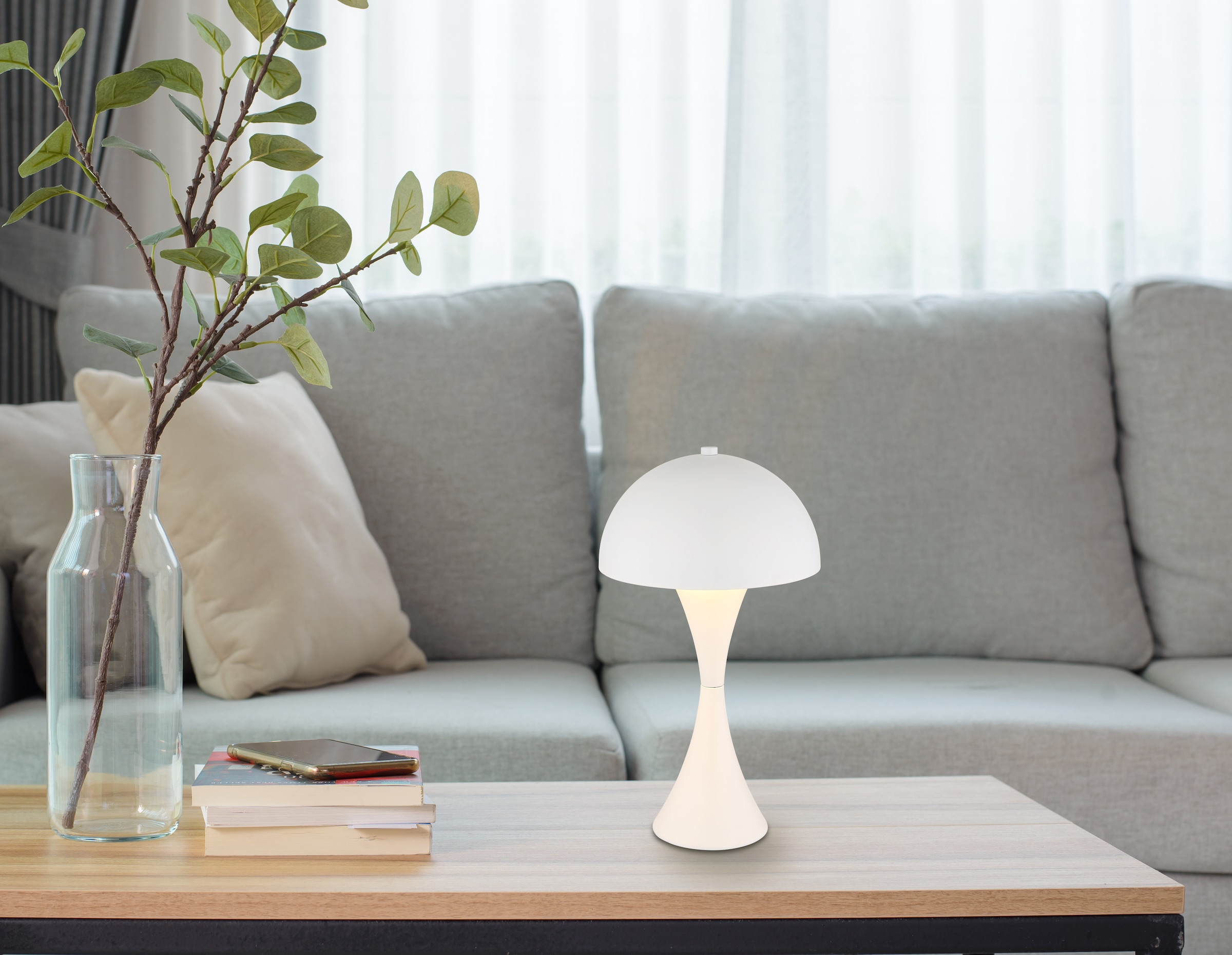 GLOBO LIGHTING Tischleuchte »DIMA« E27 1 Stk. Tischlampe Nachttischlampe Deko-Tischleuchte Schlafzimmer