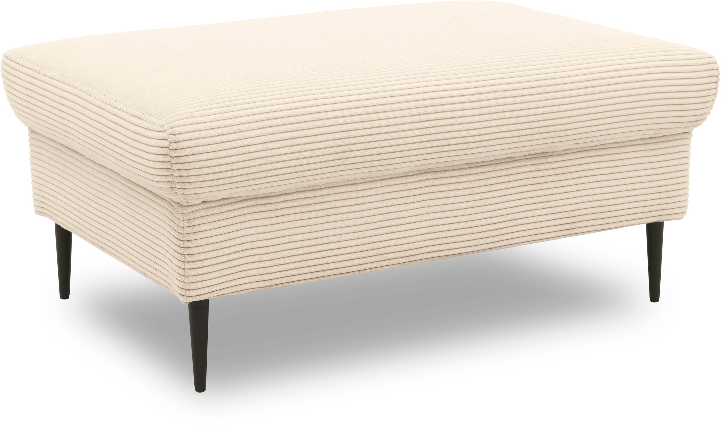 DOMO collection Sitzhocker "Modica" Auch in Cord, Fußhöhe passend für gängige Saugroboter