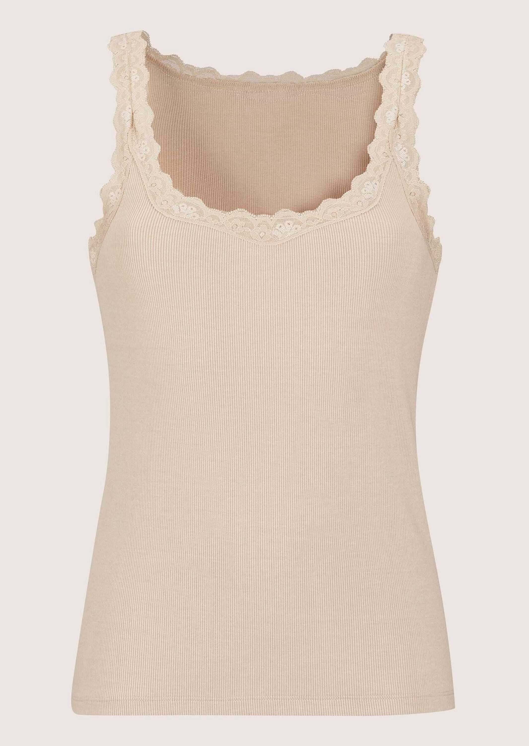 MADELEINE Trägertop "Spitzentop Ärmelloses Sommer-Top mit edler Spitze" günstig online kaufen