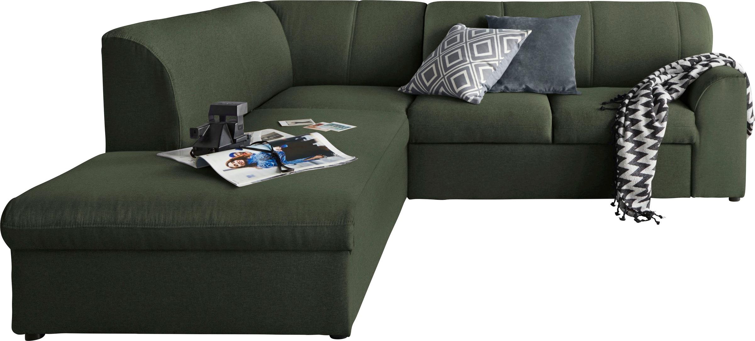 DOMO collection Ecksofa "Topper zeitlos elegant, kompakte Stellmaße, OTTOs günstig online kaufen