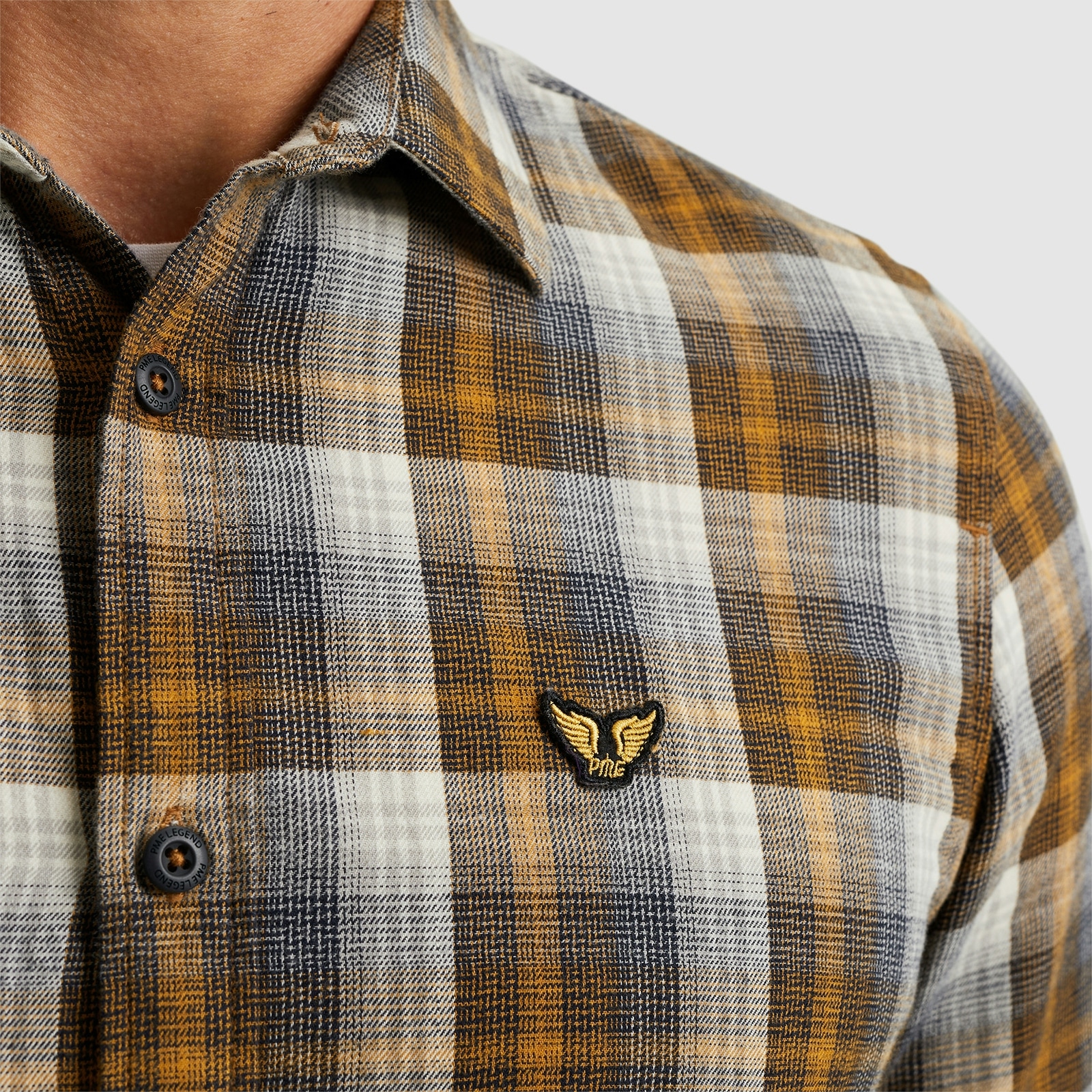 PME LEGEND Karohemd »Long Sleeve Shirt Twill Yarndyed Check«, mit Karomuster